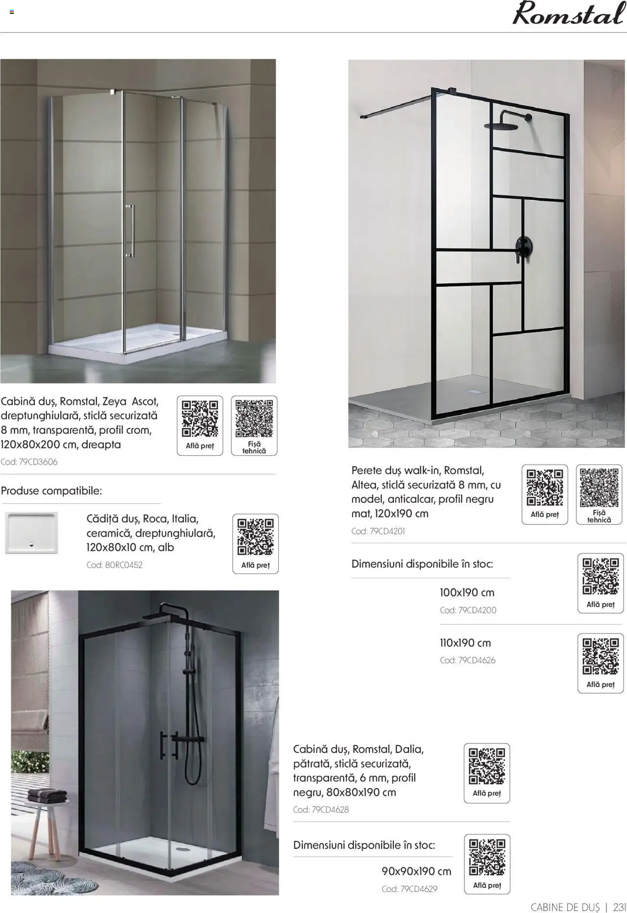 Catalog Romstal – valabil de la 25.11.2024 | Pagină: 231 | Produse: Duș