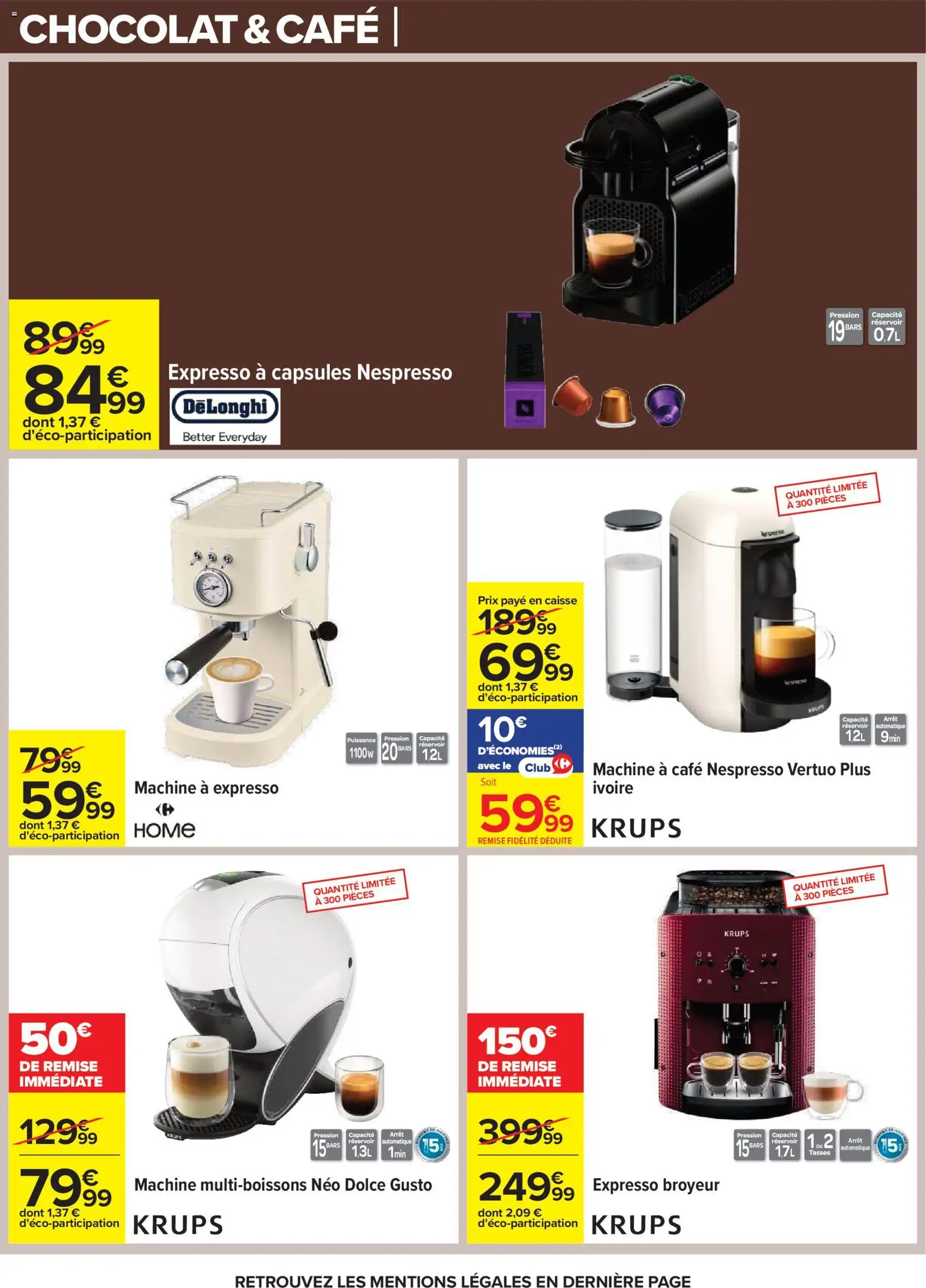{H1} | Page: 11 | Produits: Dolce Gusto, Delonghi, Capsules nespresso, Tasses