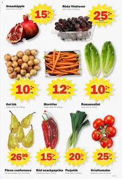 Pekås reklamblad aktuell från 08.09.2025 | Sida: 5 | Produkter: Vindruvor, Gul lök