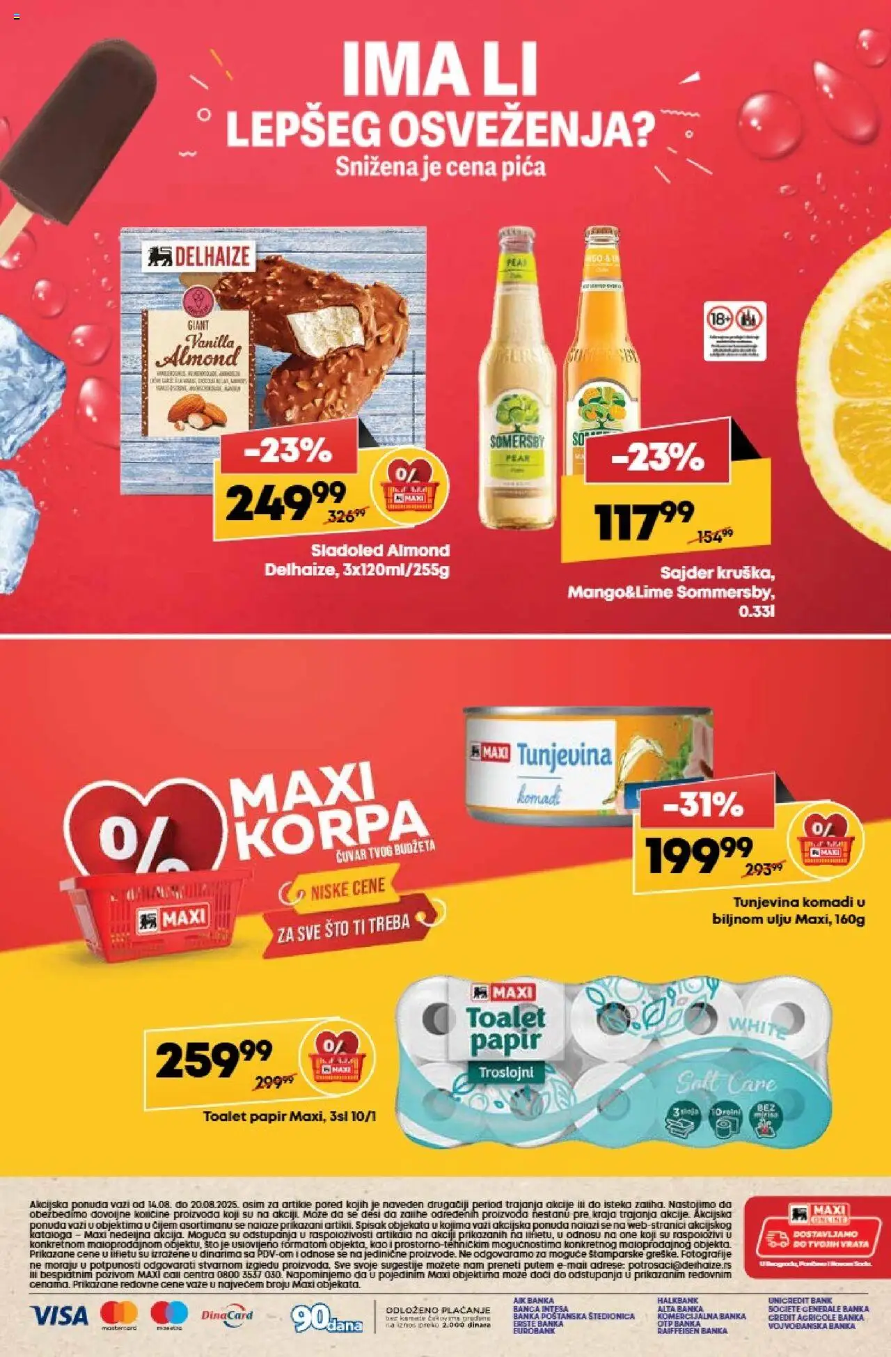 Maxi katalog - važi od 14.08.2025 | Strana: 36 | Proizvode: Toalet papir, Sto, Vrata, Pica