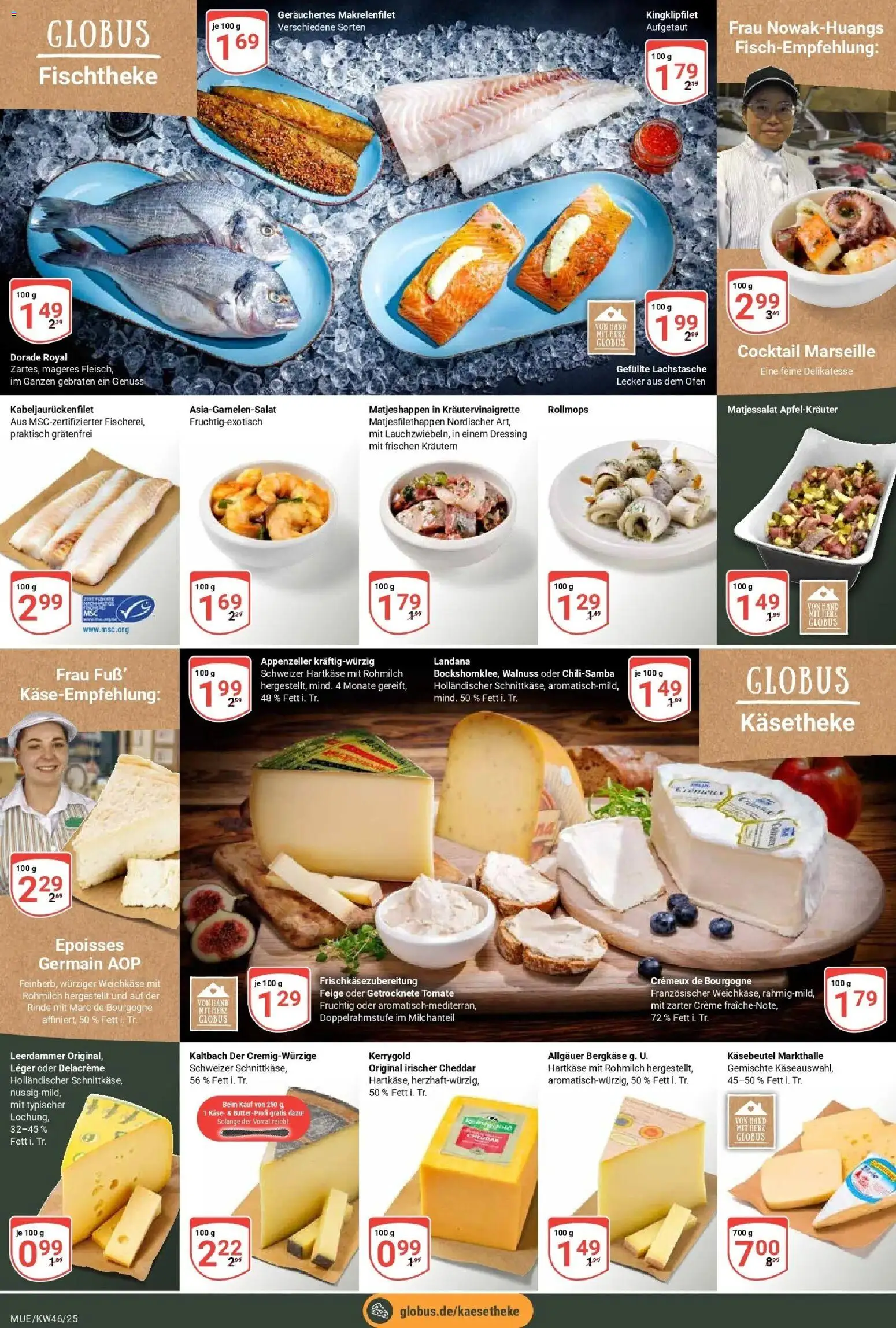 Globus prospekt Mühldorf	 – gültig ab 10.11.2025 | Seite: 8 | Produkte: Dorade, Ofen, Leerdammer, Creme