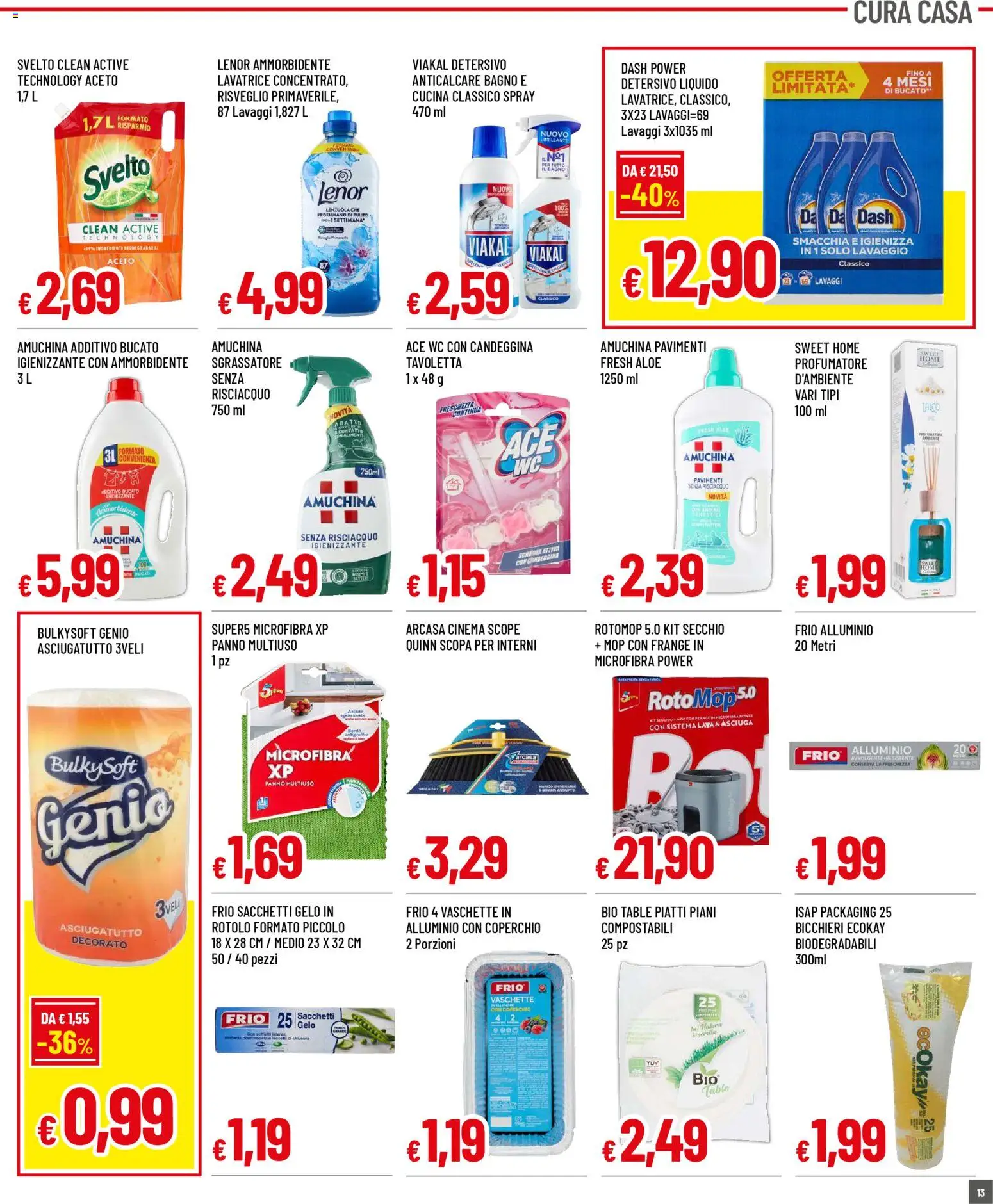 Volantino Galassia del 29.12.2025 | Pagina: 13 | Prodotti: Sgrassatore, Asciugatutto, Alluminio, Bagno