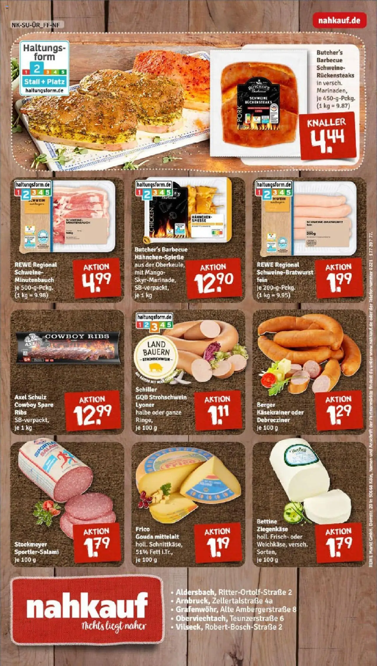 Rewe prospekt Arnbruck	 - gültig ab dem 29.06.2025 | Seite: 8 | Produkte: Ziegenkäse, Spare ribs, Käsekrainer, Mango