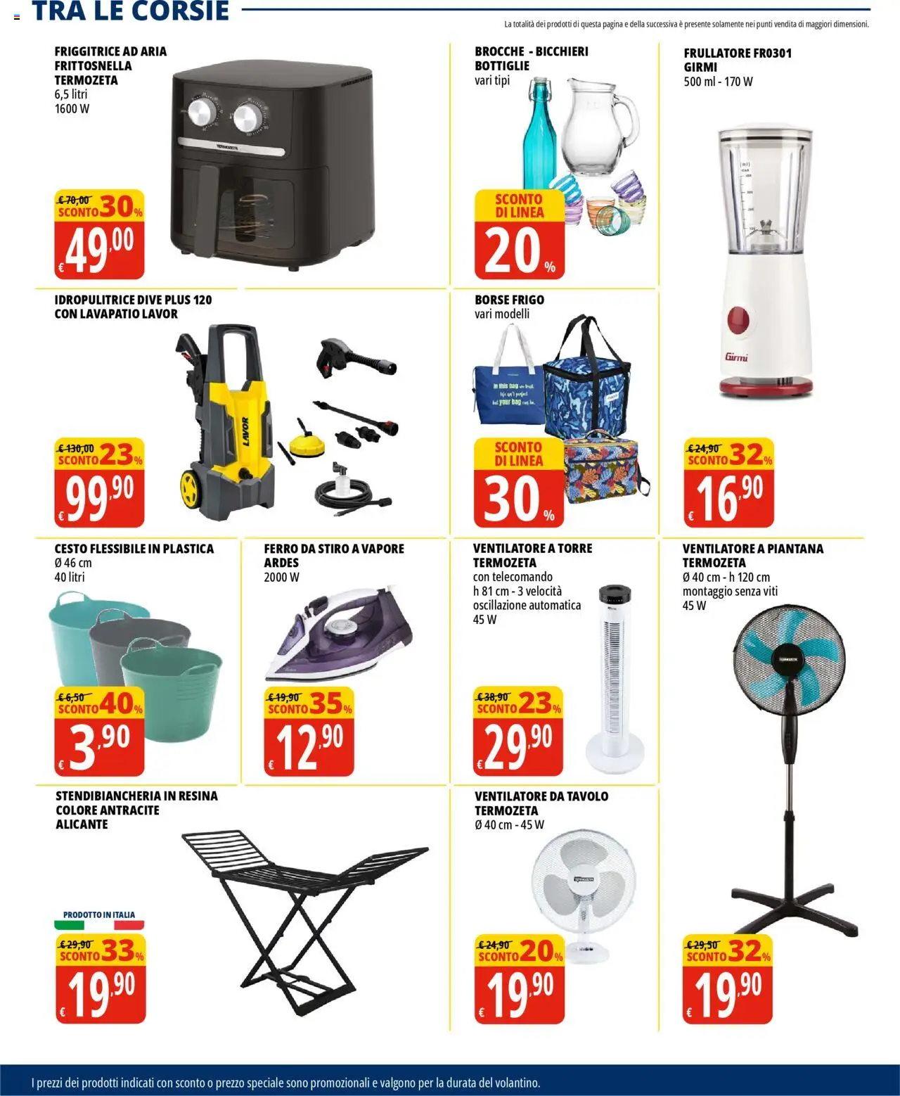 Volantino Tigros del 31.07.2025 | Pagina: 30 | Prodotti: Ventilatore, Friggitrice ad aria, Friggitrice, Tavolo