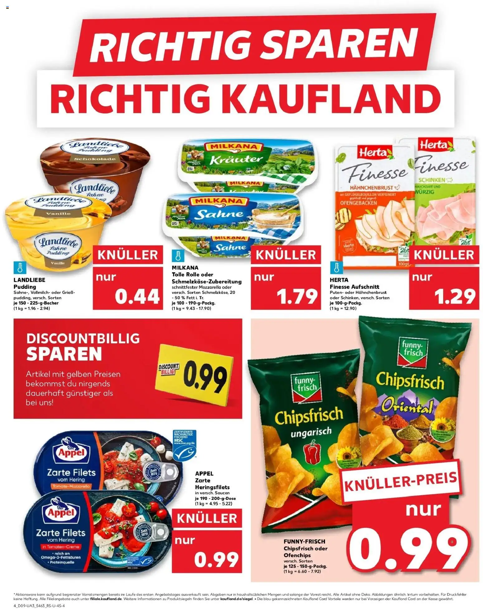 Kaufland prospekt Schwentinental	 – gültig ab 26.02.2026 | Seite: 4 | Produkte: Funny frisch, Pudding, Sahne, Hahnchenbrust