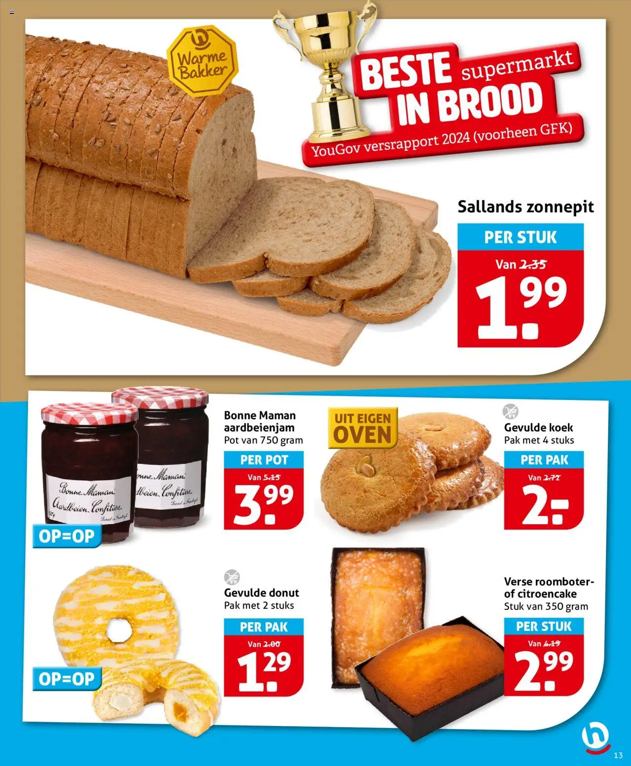  | Pagina: 13 | Producten: Brood, Pot, Aardbeien, Roomboter