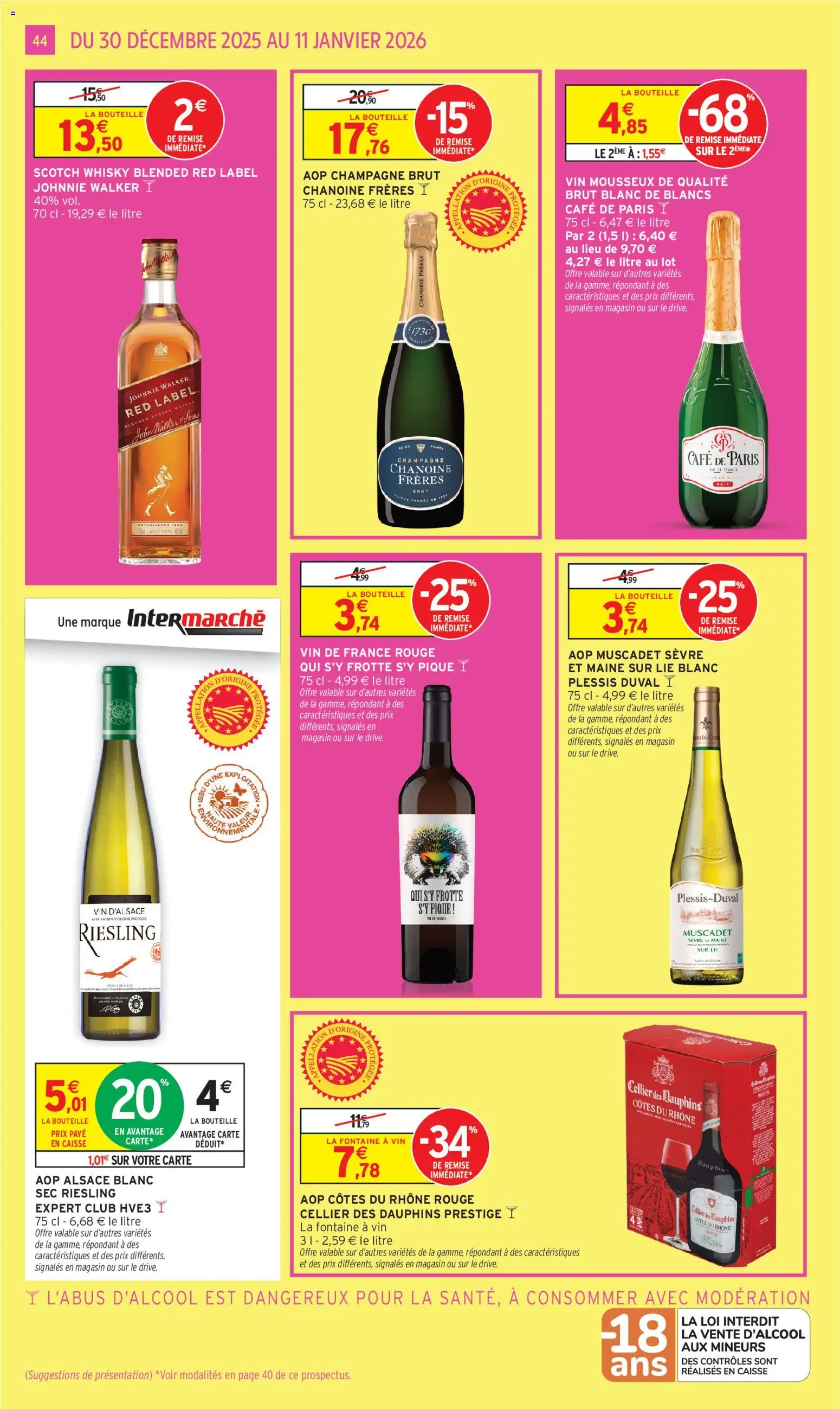 {H1} | Page: 44 | Produits: Whisky, Vin mousseux, Mousseux, Vin