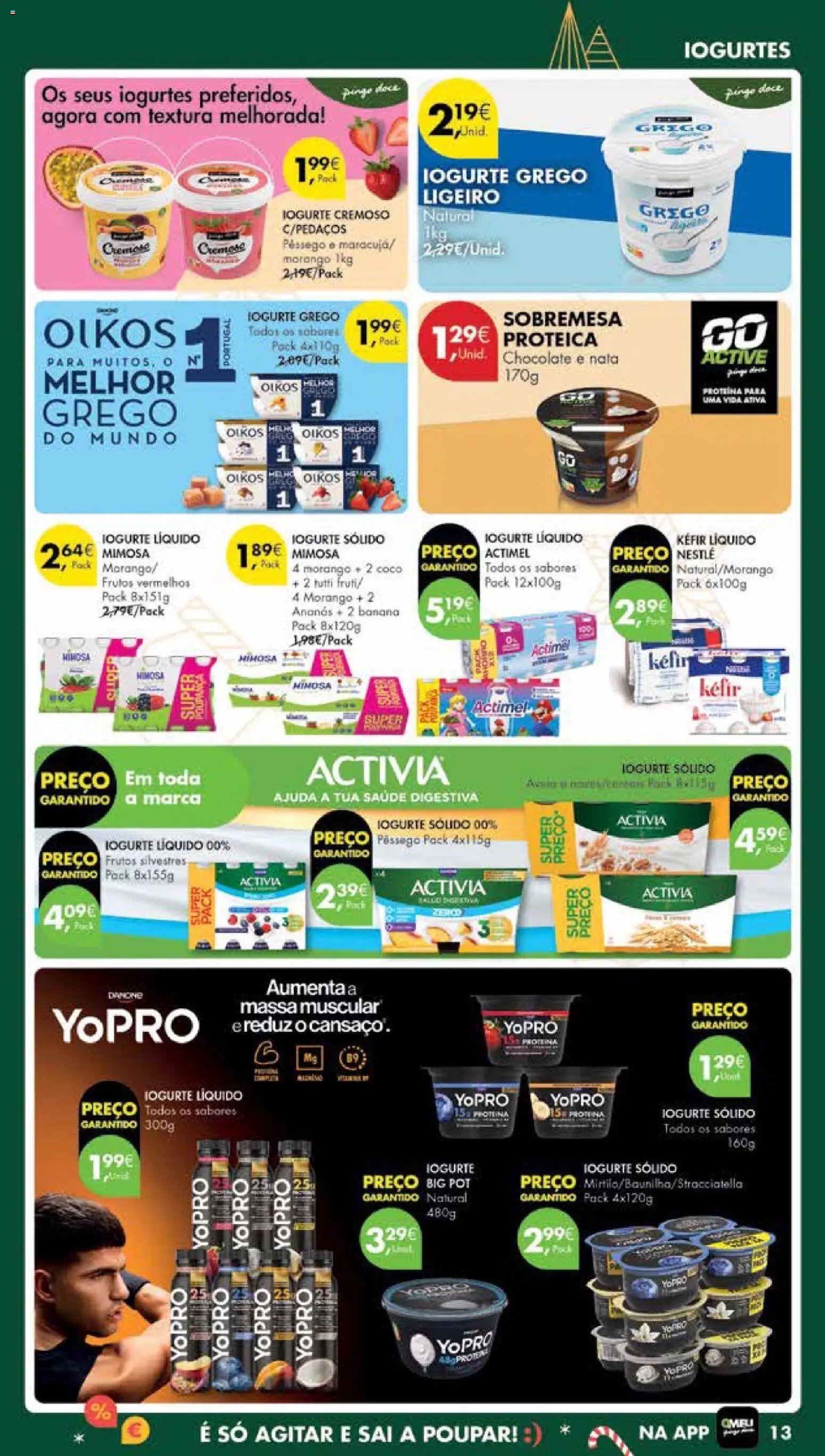 Pingo Doce Poupe Esta Semana Madeira │ válido de 16.12.2025 | Página: 13 | Produtos: Banana, Iogurtes, Iogurte, Massa