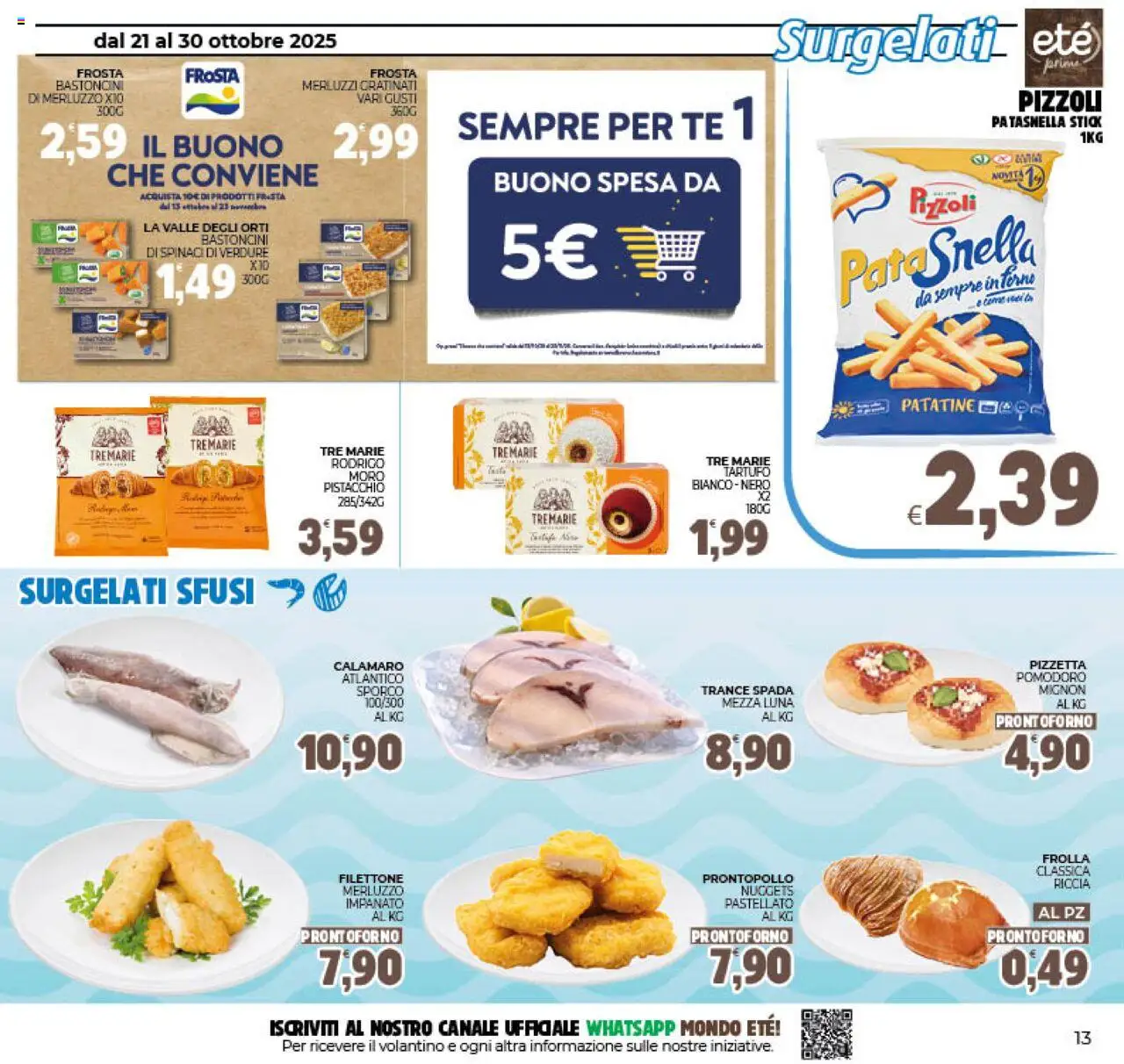 Volantino Eté del 21.10.2025 | Pagina: 13 | Prodotti: Tartufo, Patatine, Nuggets, Pomodoro
