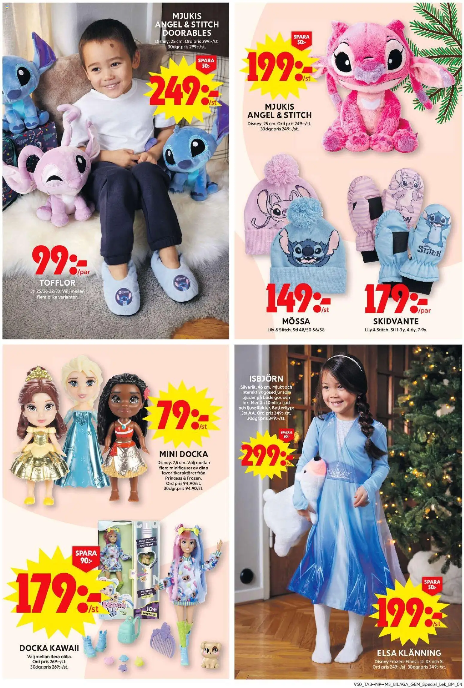 ICA Maxi reklamblad aktuell från 08.12.2025 | Sida: 20 | Produkter: Tofflor, Mössa, Klänning