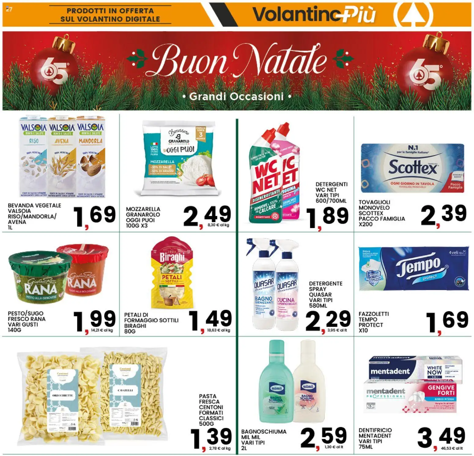 Volantino Interspar del 11.12.2025 | Pagina: 27 | Prodotti: Dentifricio, Latte, Pasta, WC