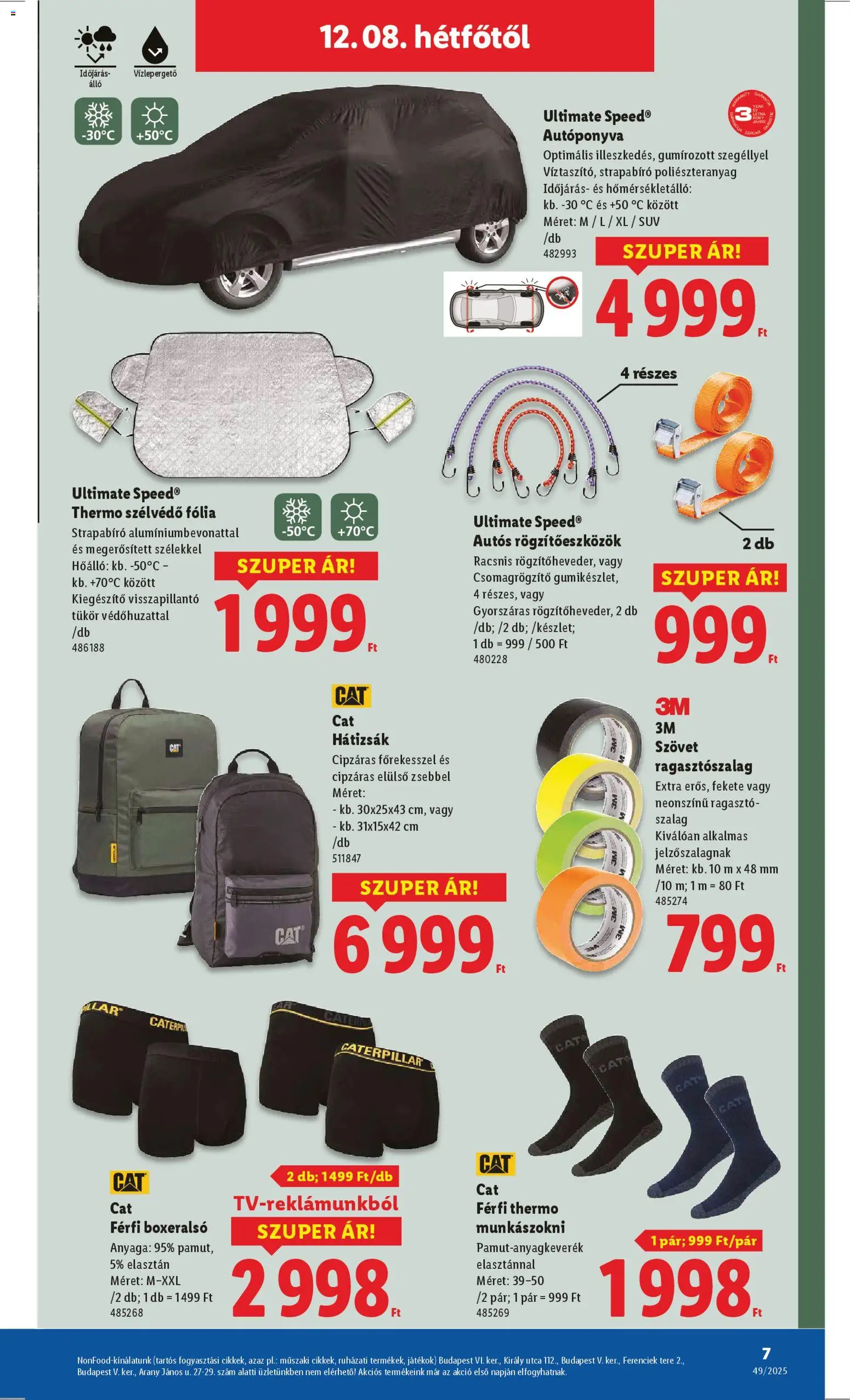 Lidl akciós ujság - amely érvényes a következő dátumtól: 04.12.2025 | Oldal: 7 | Termékek: Hátizsák, Boxeralsó, Játékok, Tükör