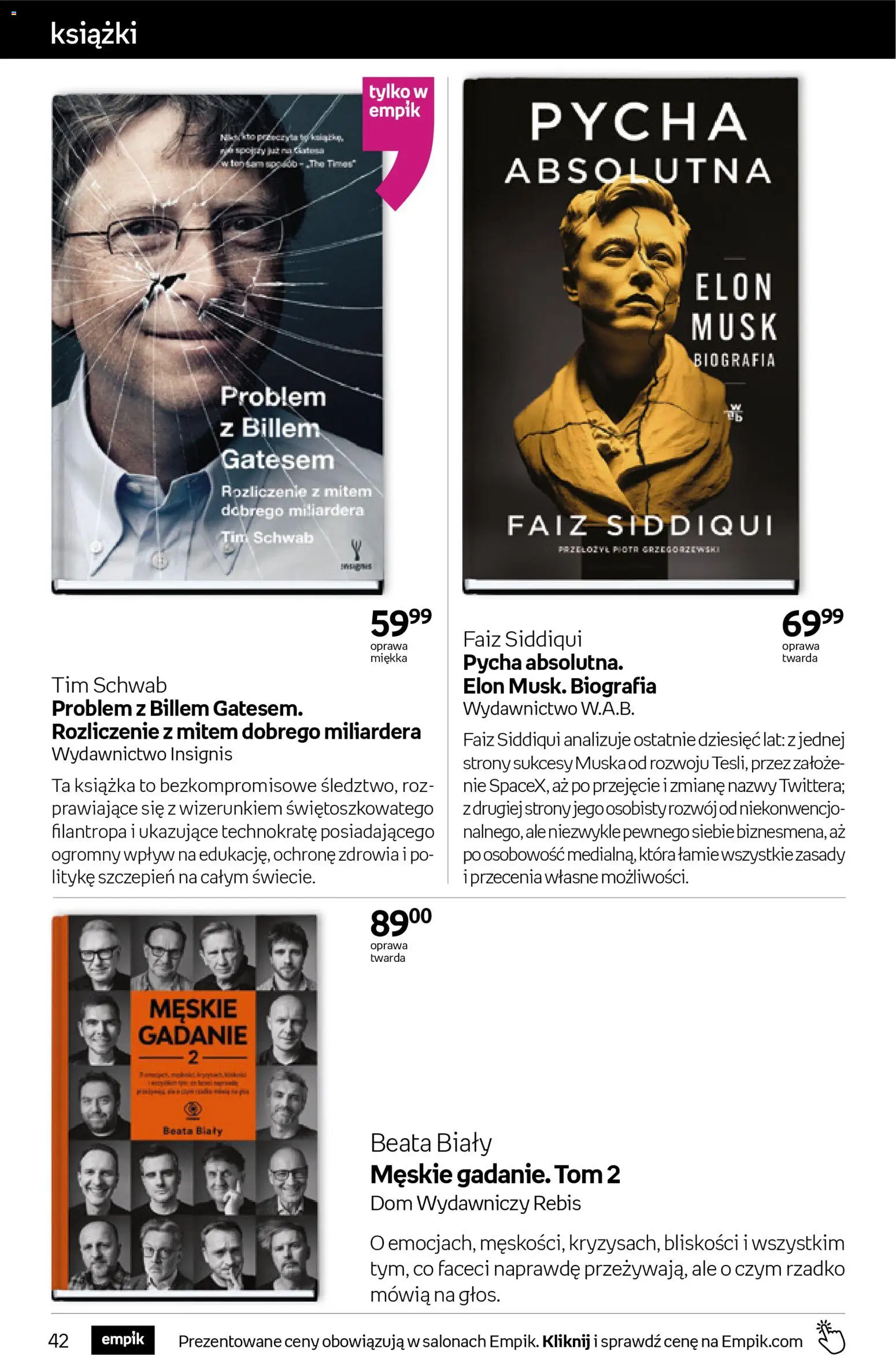 Empik promocje - Tom kultury Książki od 29.10.2025 | Strona: 42 | Produkty: Książki, Róż