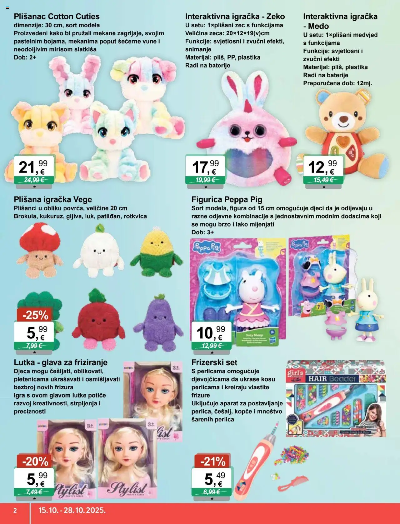 KTC katalog | vrijedi od 15.10.2025 | Stranica: 2 | Proizvodi: Lutka, Lutke, Baterije, Igra
