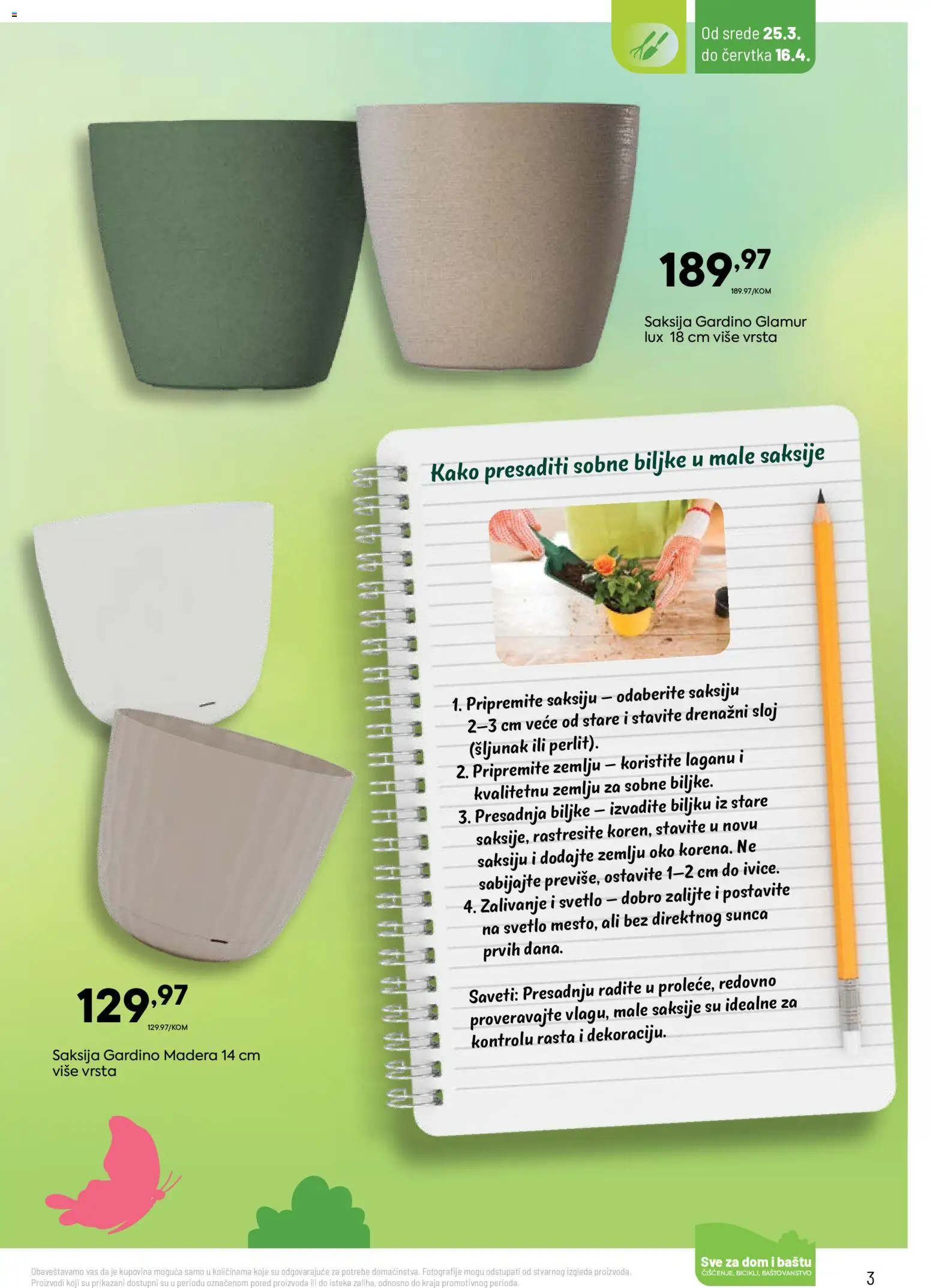 PerSu katalog - važi od 25.03.2026 | Strana: 3 | Proizvode: Saksija, Sobne biljke