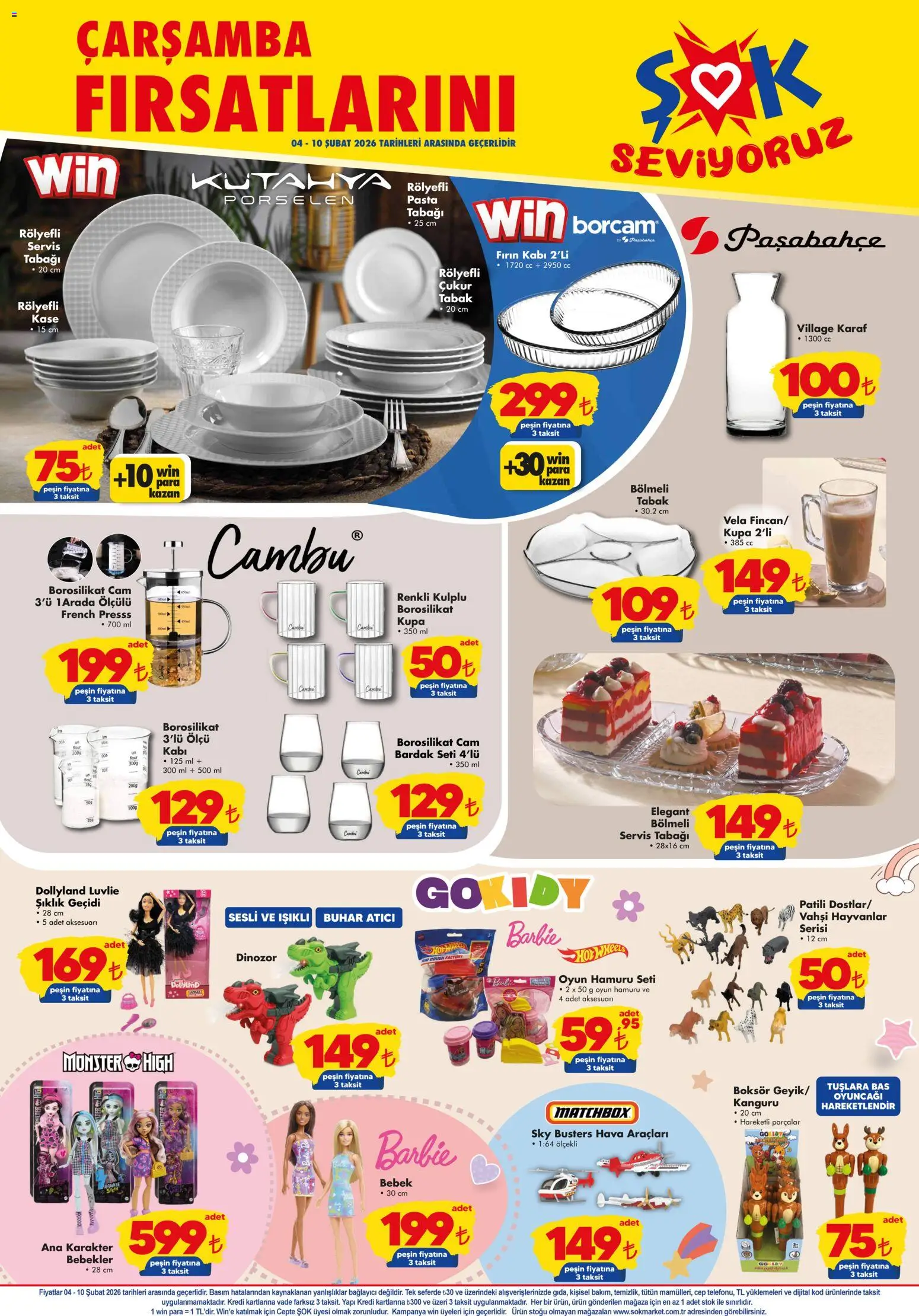 Şok Market Katalog - 04.02.2026 tarihinden itibaren geçerlidir | Sayfa: 5 | Ürünler: Oyun hamuru, Bağlayıcı, Oyun, Fırın