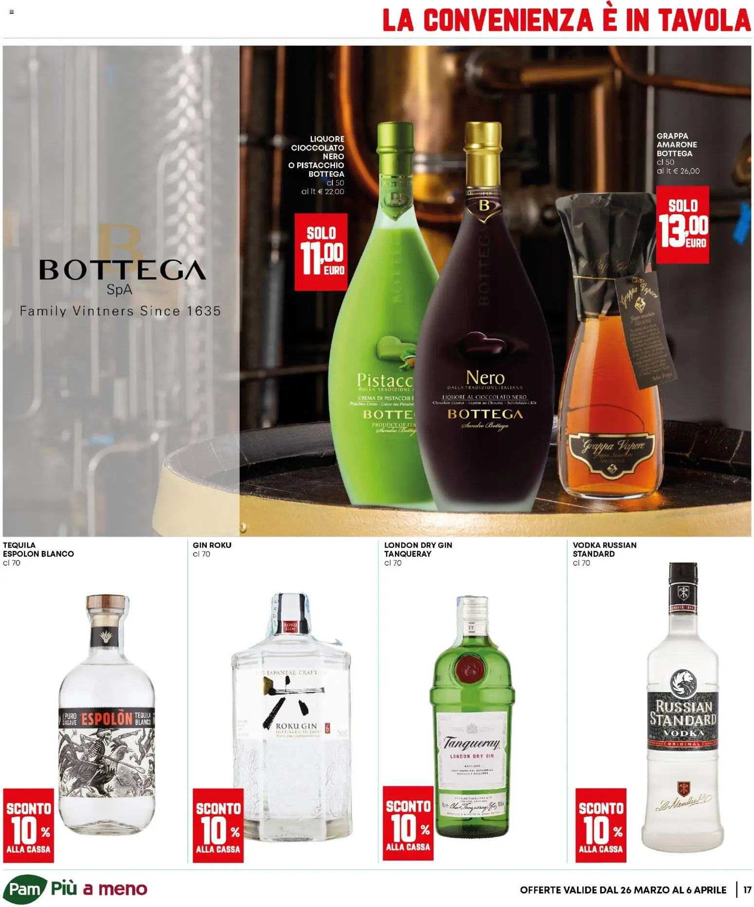 Volantino Panorama del 26.03.2026 | Pagina: 17 | Prodotti: Cioccolato, Vodka, Tequila, The
