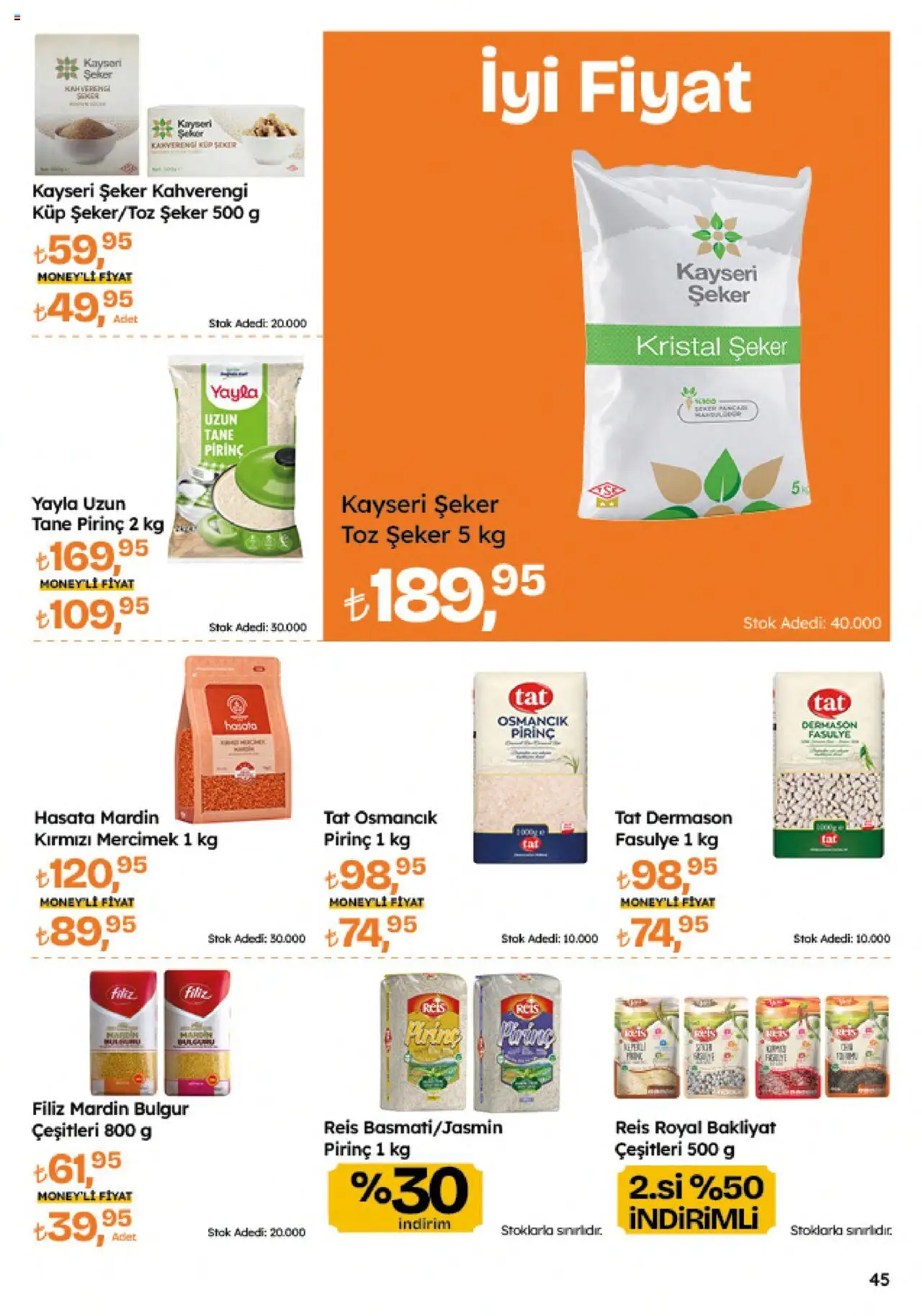 Migros Katalog - Migroskop - 11.09.2025 tarihinden itibaren geçerlidir | Sayfa: 45 | Ürünler: Fasulye, Ravioli, Pirinç, Toz şeker