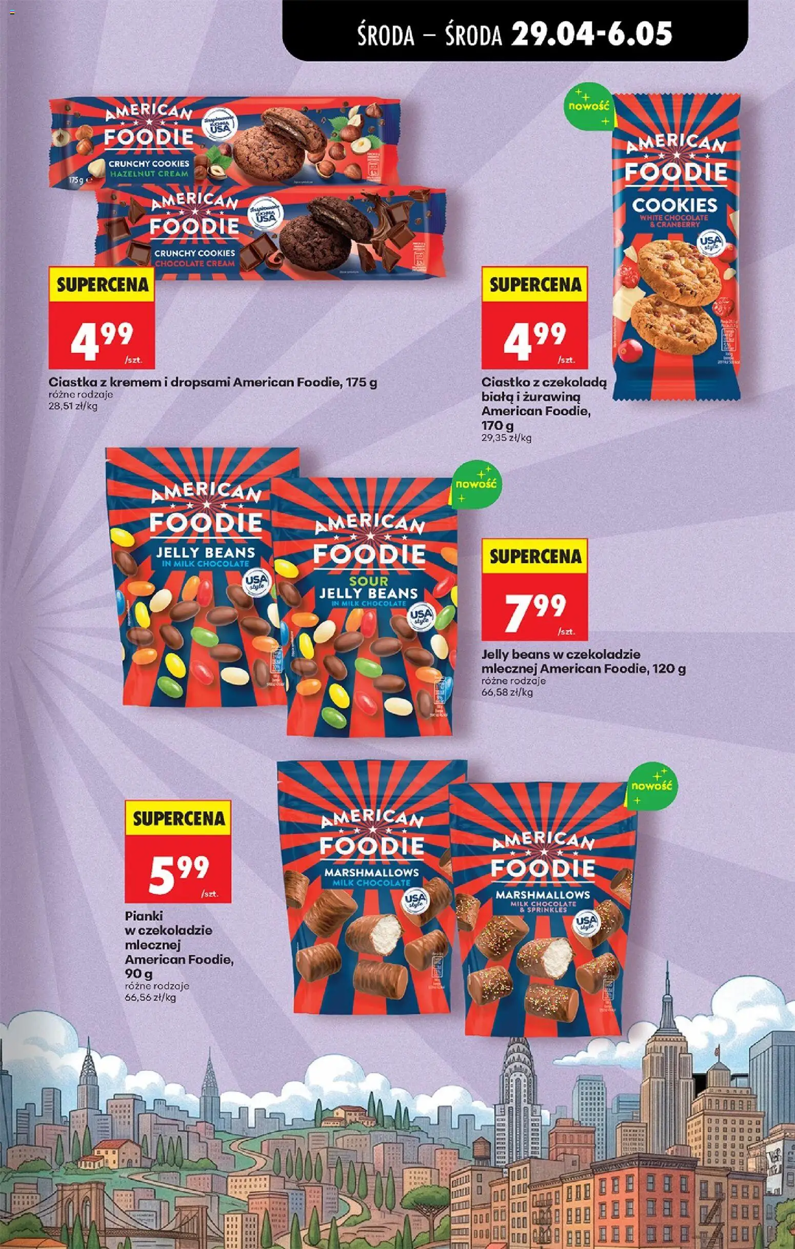 Biedronka gazetka od środy od 29.04.2026 | Strona: 64 | Produkty: Ciastka z kremem, Żurawina, Pianki, Czekolada