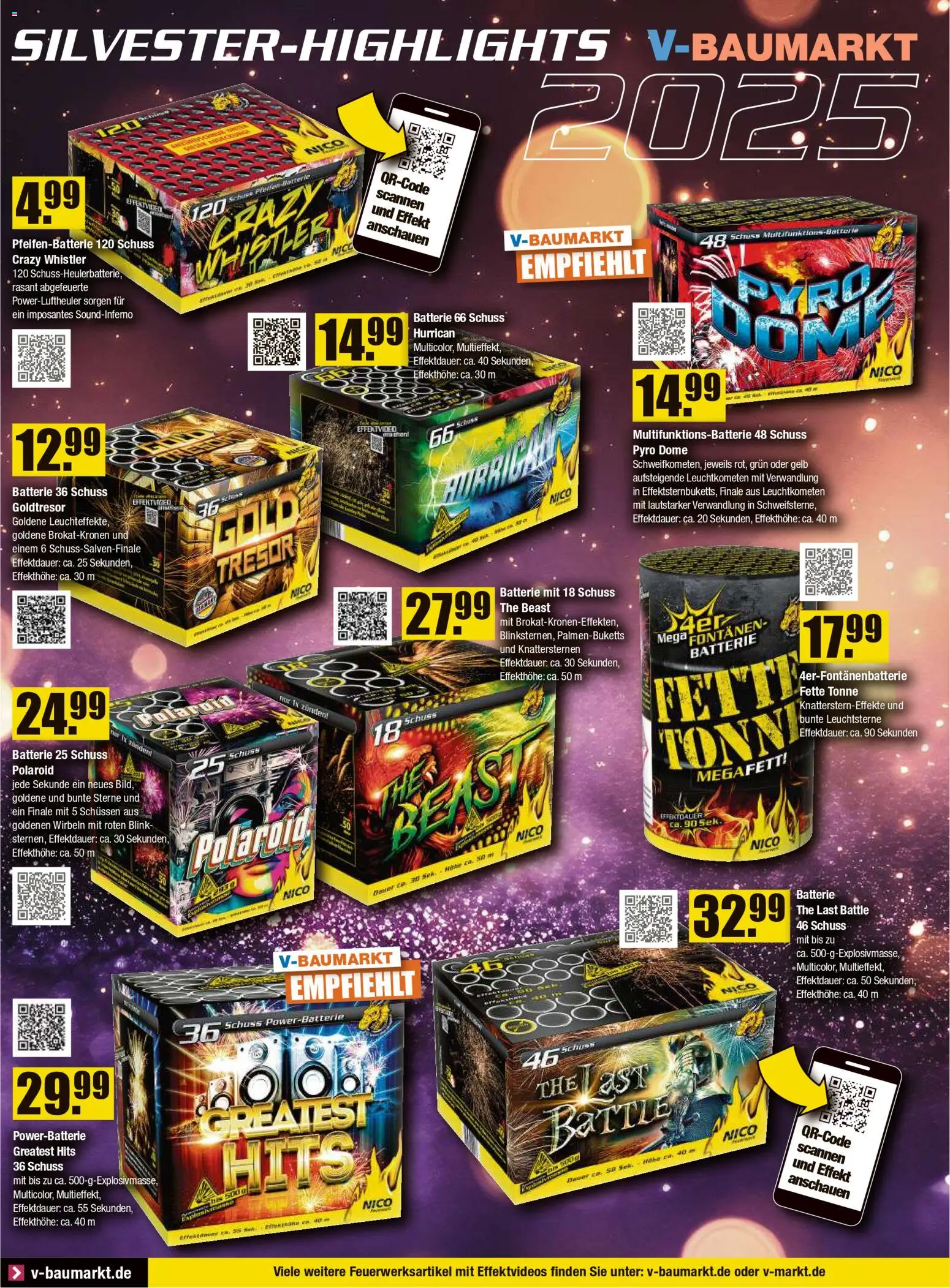 V-Markt - Feuerwerksverkauf – gültig ab 29.12.2025 | Seite: 2 | Produkte: Batterie