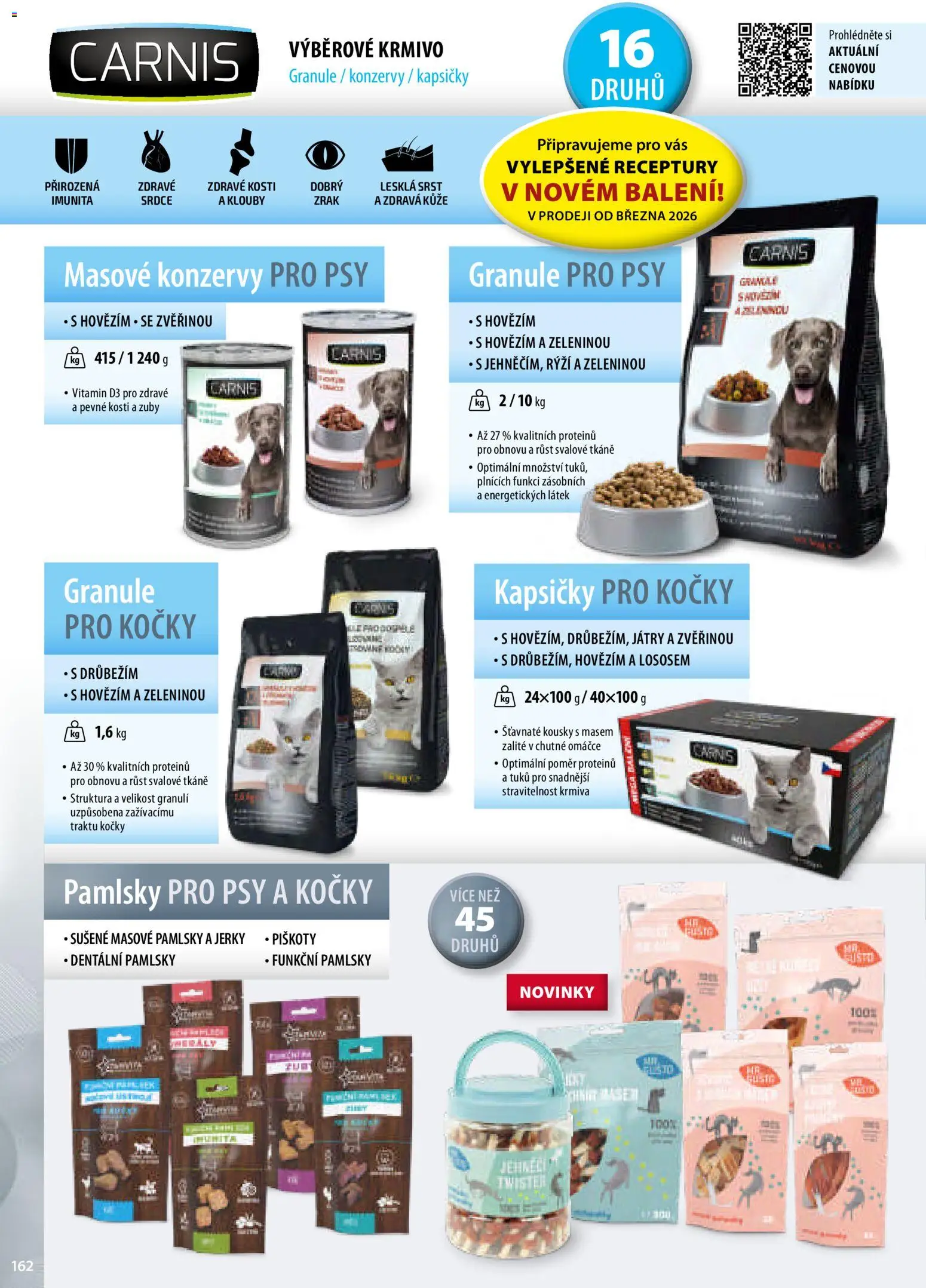 Mountfield katalog od 02.04.2026 | Strana: 162 | Produkty: Granule, Piškoty, Masové konzervy, Konzervy pro psy