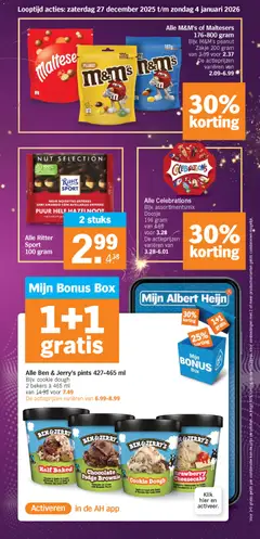 Albert Heijn - Folder week 1 - Voorbeeld van een folder van Albert Heijn, geldig van 27.12.2025 | Pagina: 18 | Producten: Kan, Box
