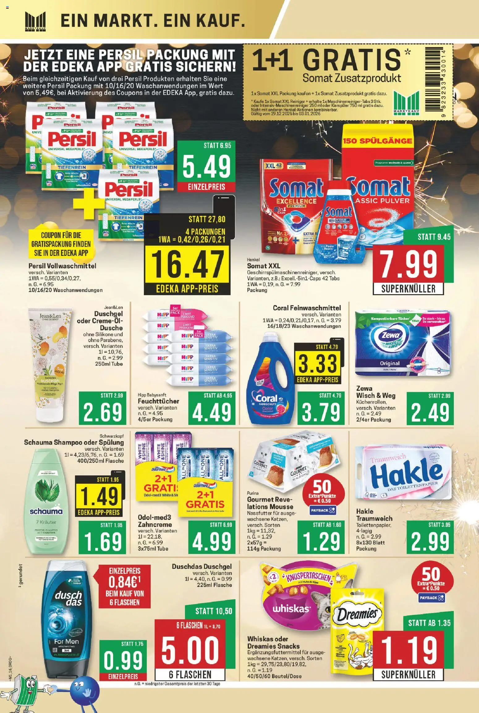 Marktkauf Prospekt 	 – gültig ab 29.12.2025 | Seite: 16 | Produkte: Käse, Shampoo, Klarspüler, Toilettenpapier
