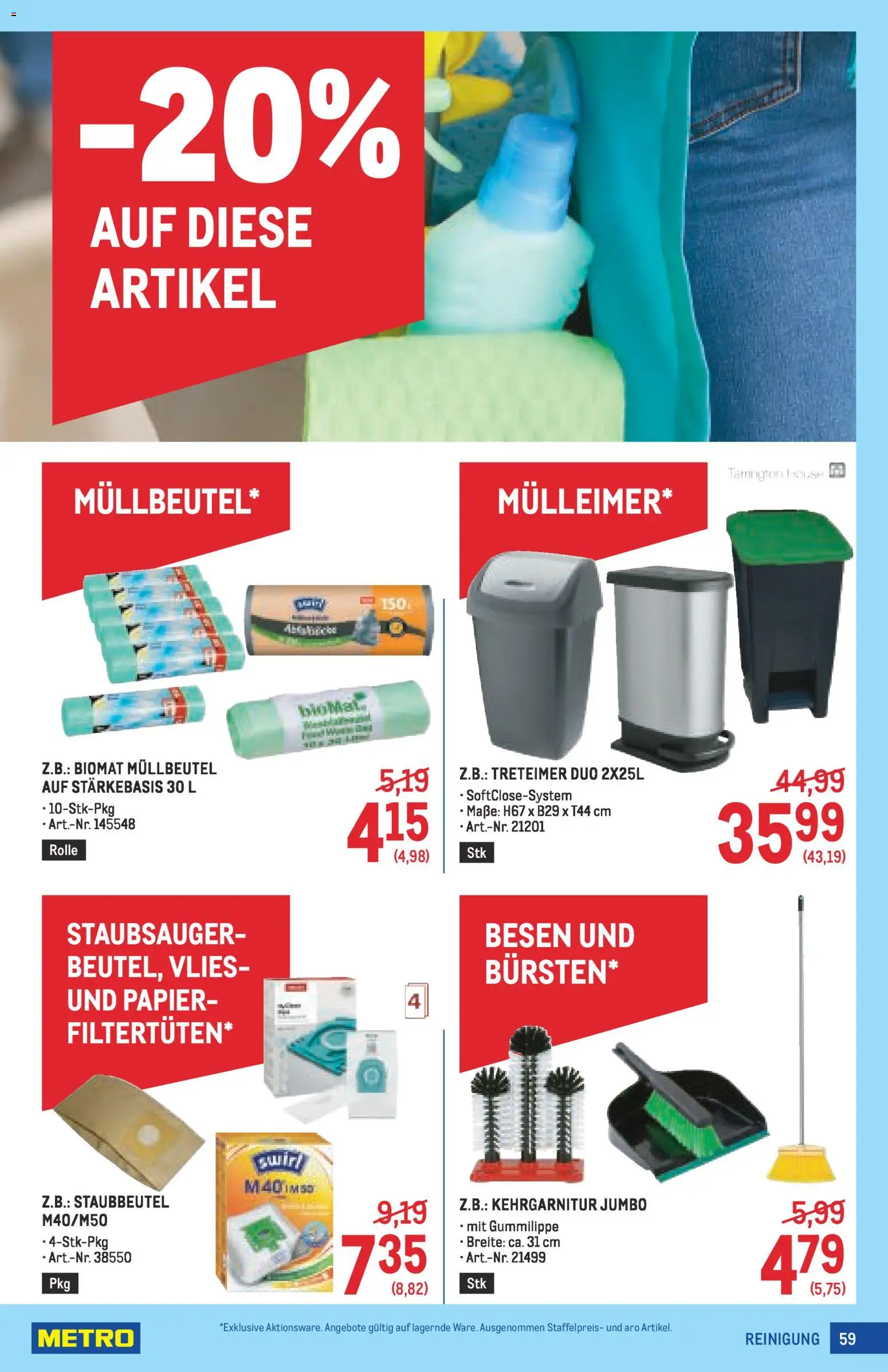 Metro Profi gültig ab 05.03.2026 | Seite: 59 | Produkte: Staubsauger