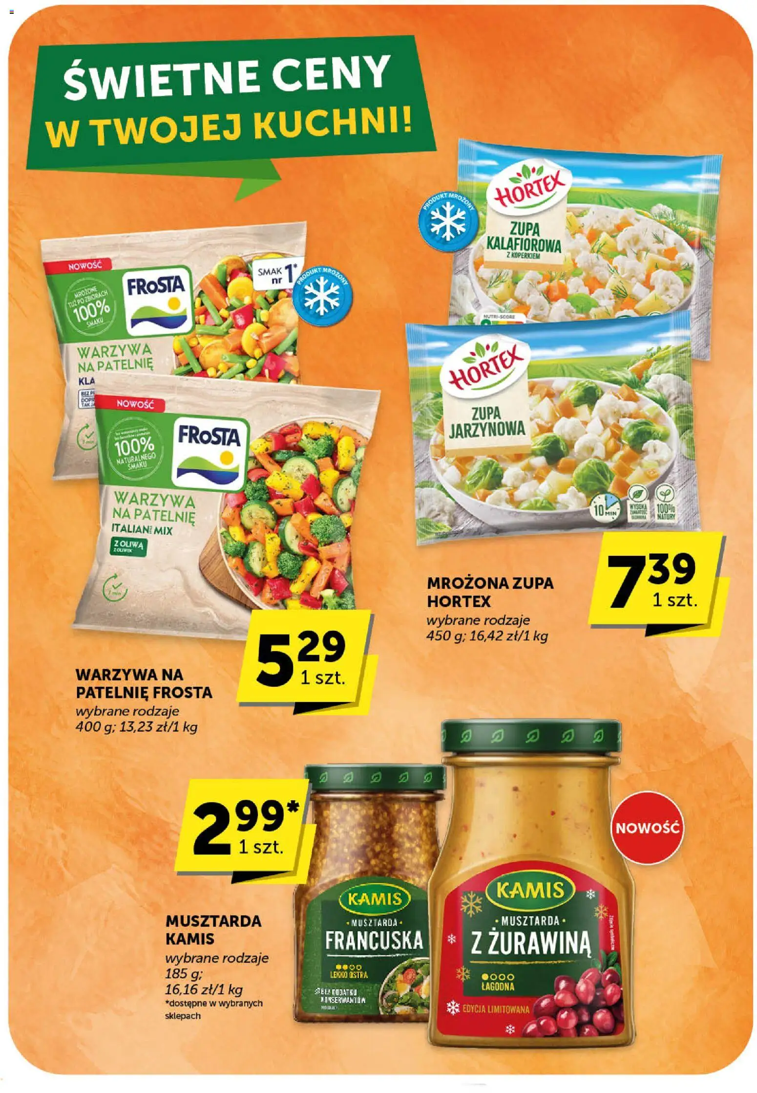 Euro Sklep Gazetka - Market od 30.10.2025 | Strona: 30 | Produkty: Warzywa na patelnie, Żurawina, Musztarda, Warzywa