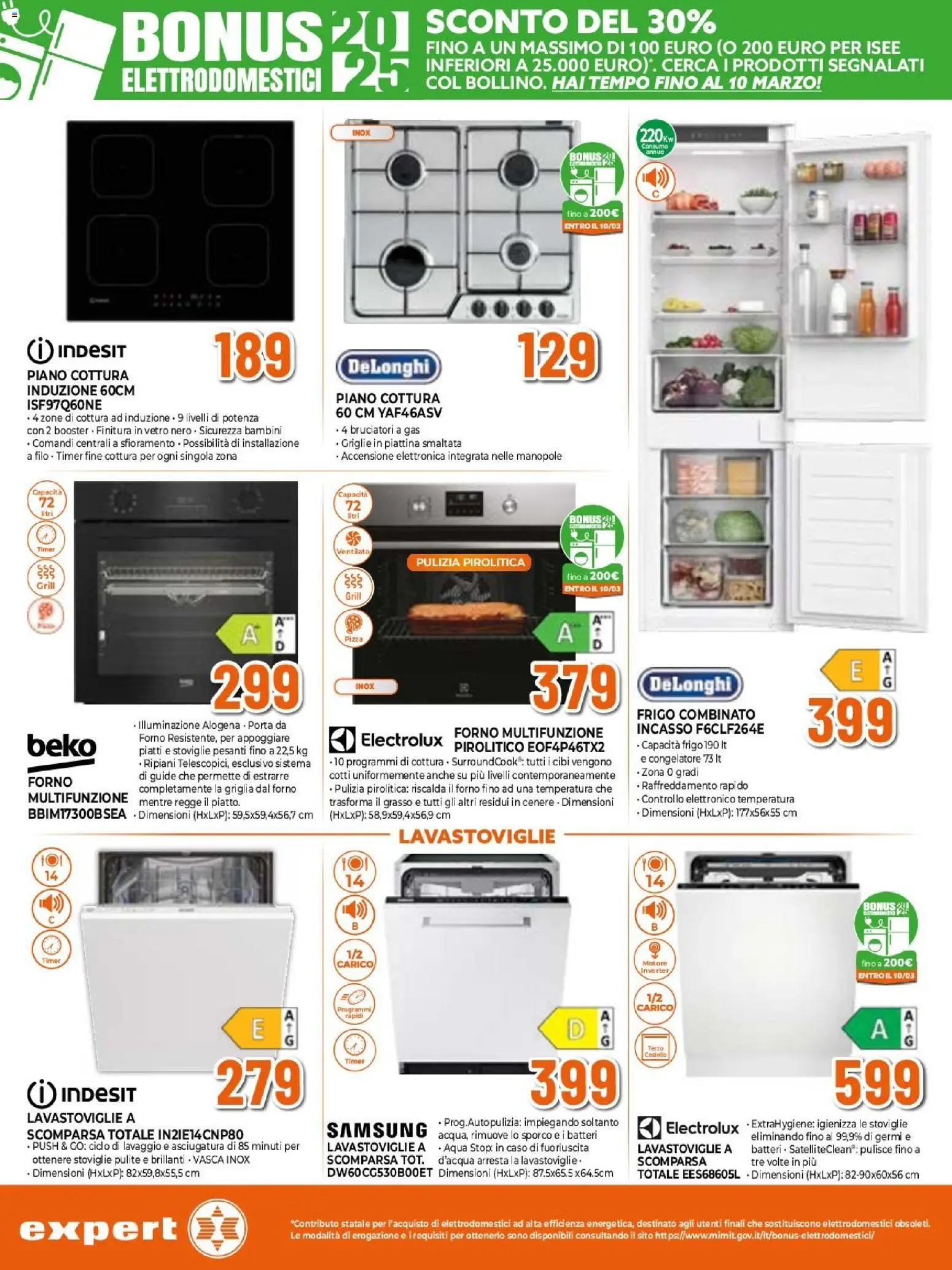 Volantino Expert del 26.02.2026 | Pagina: 21 | Prodotti: Pizza, Lavastoviglie, Forno, Il forno