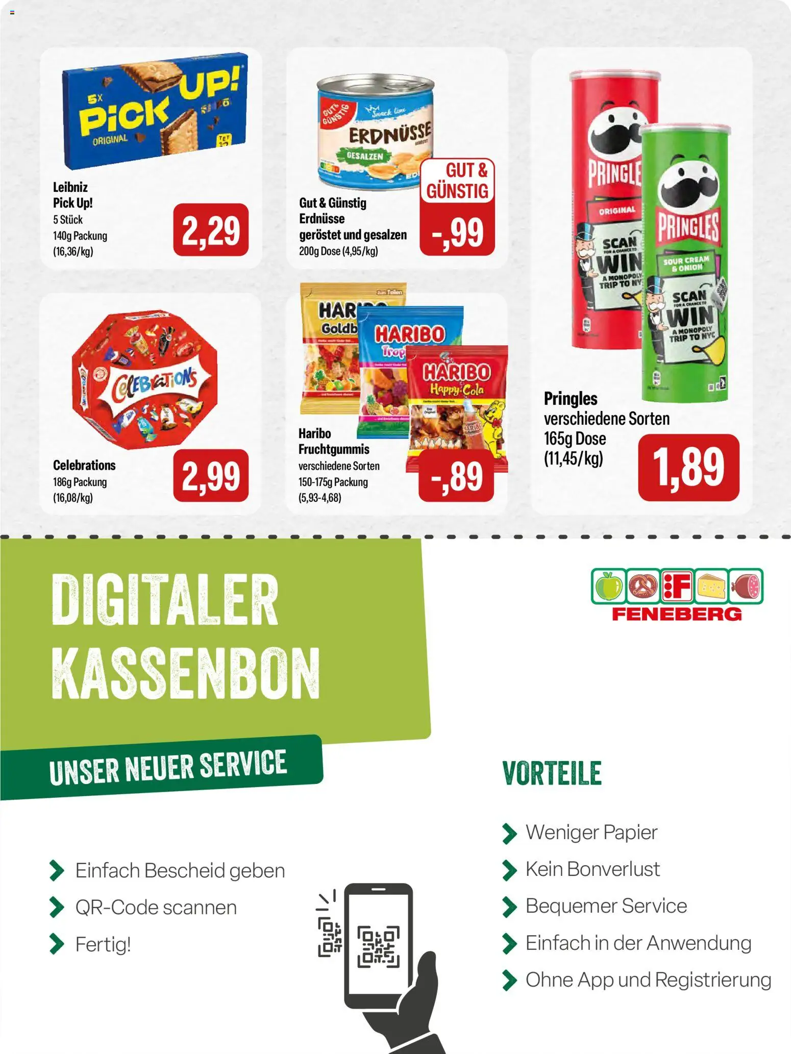 Feneberg Angebote – gültig ab 29.01.2026 | Seite: 14 | Produkte: Haribo, Cola, Celebrations, Pringles