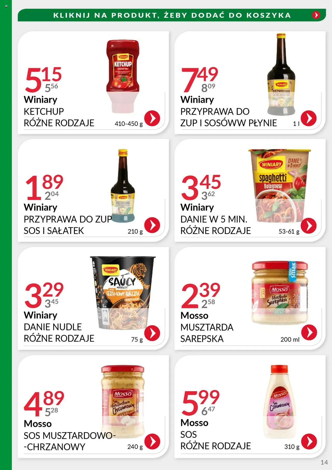 Eurocash Gazetka - Oferta Handlowa MR Południowy Wschód od 04.08.2025 | Strona: 14 | Produkty: Kurczak, Ketchup, Musztarda, Sos