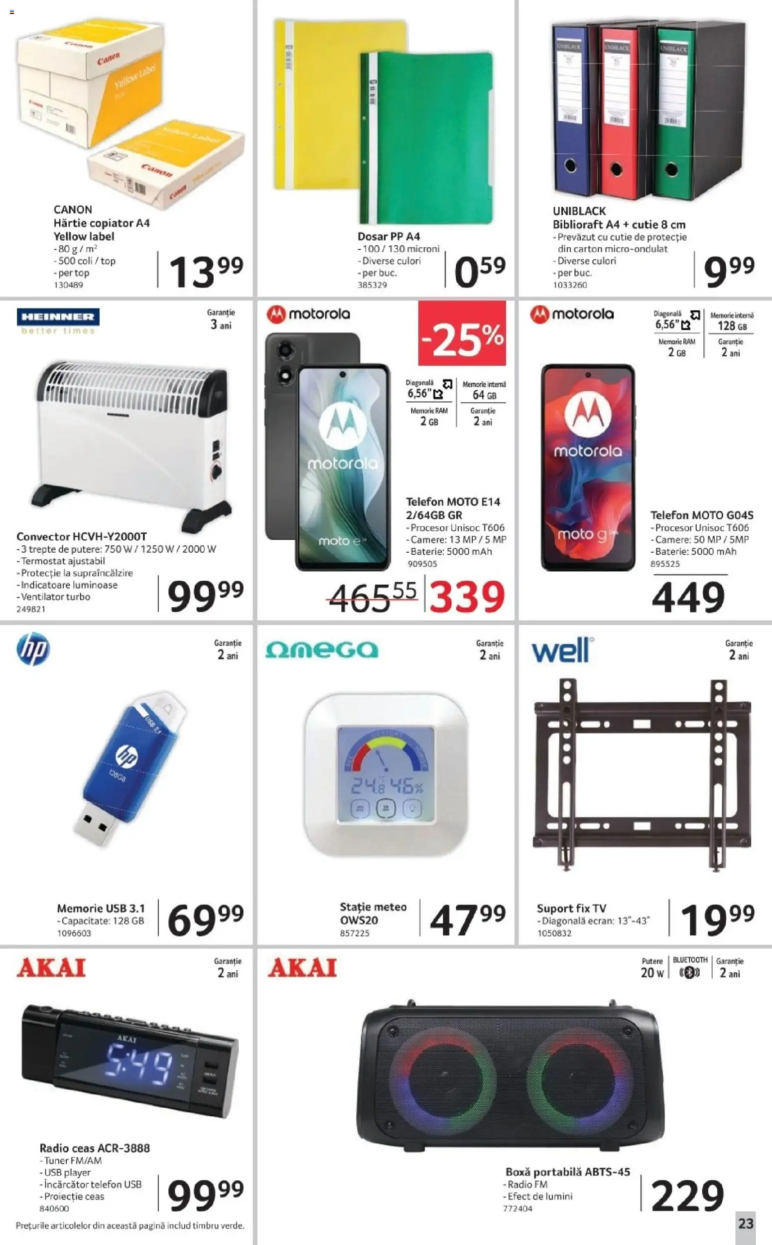 Noul catalog Selgros – valabil de la 14.11.2025 | Pagină: 23 | Produse: Ceas, Player, Cutie, Baterie