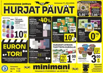 Minimani-mainoslehti voimassa 17.02.2026 alkaen