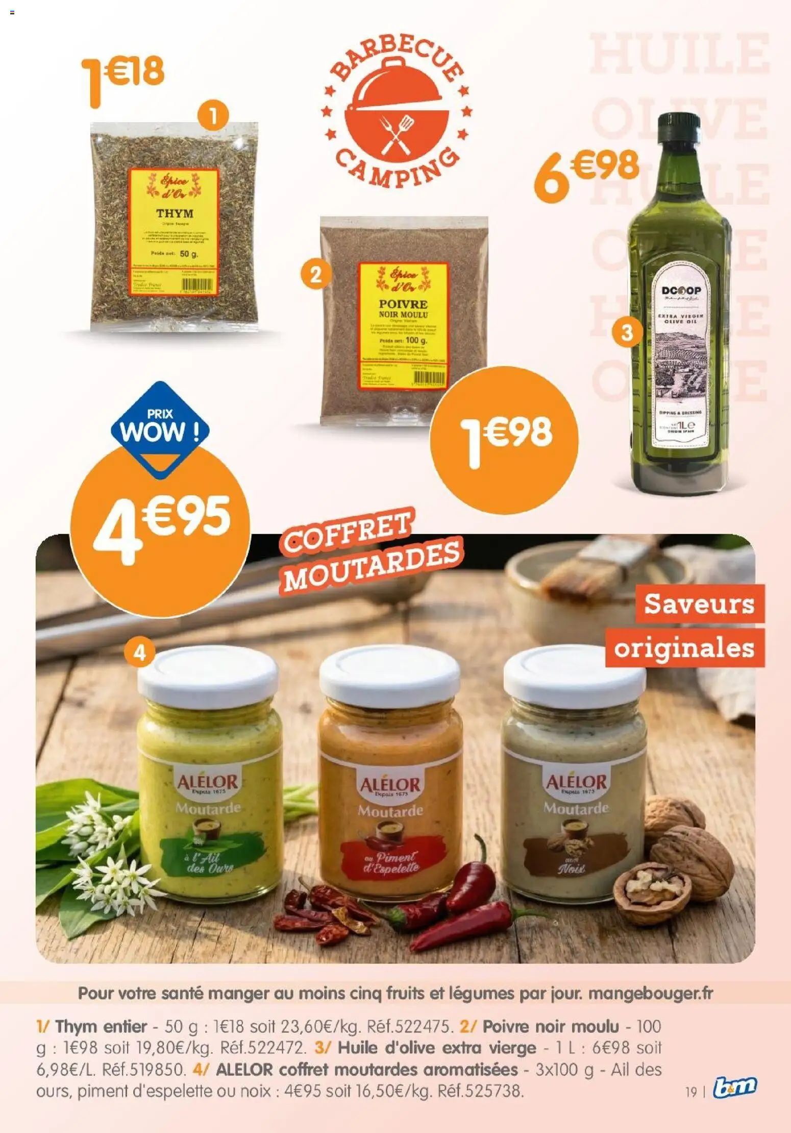 {H1} | Page: 19 | Produits: Olive, Huile D'olive, Piment d'espelette, Moutarde