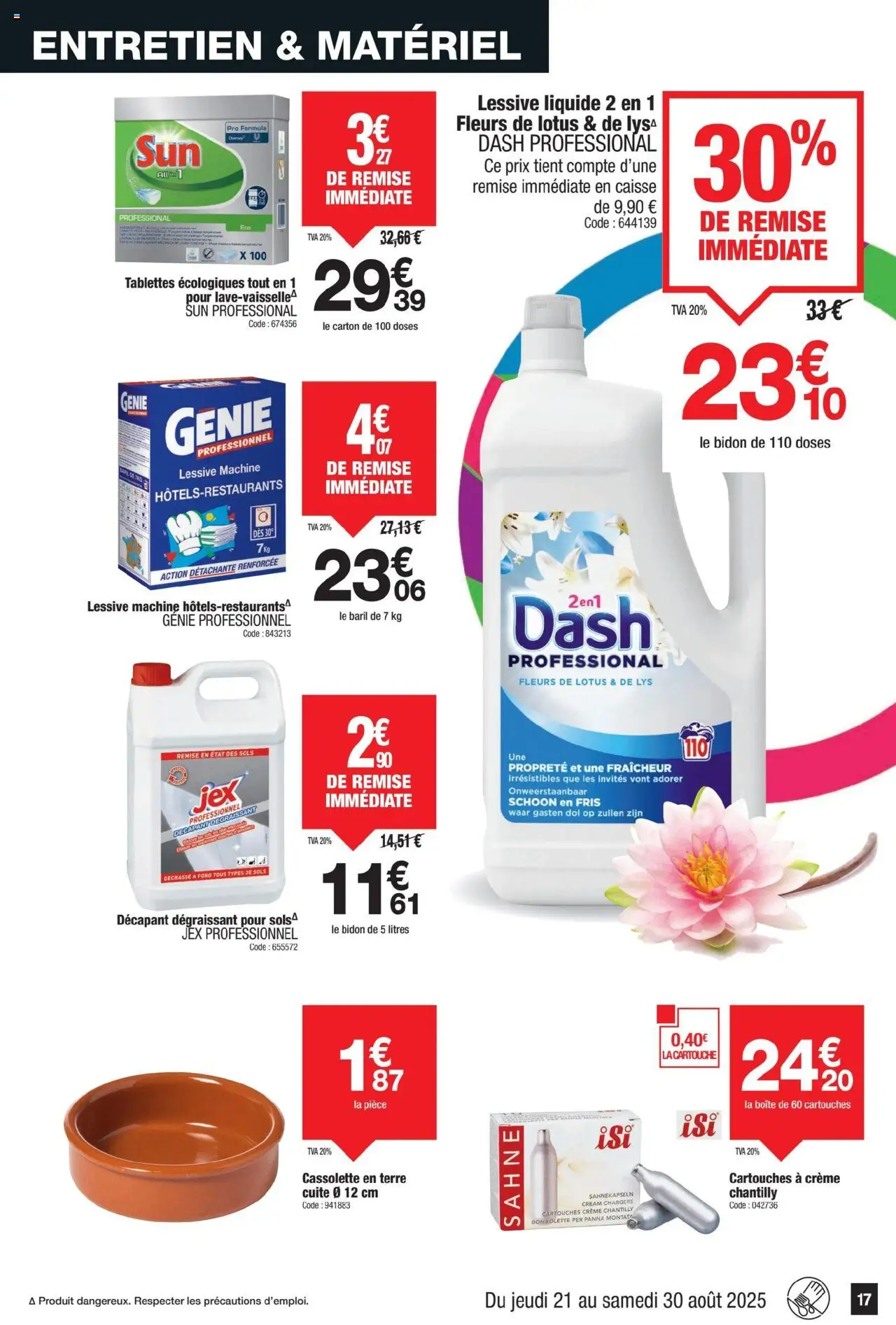  | Page: 17 | Produits: Lessive Liquide, Lessive, Cartouche, Crème