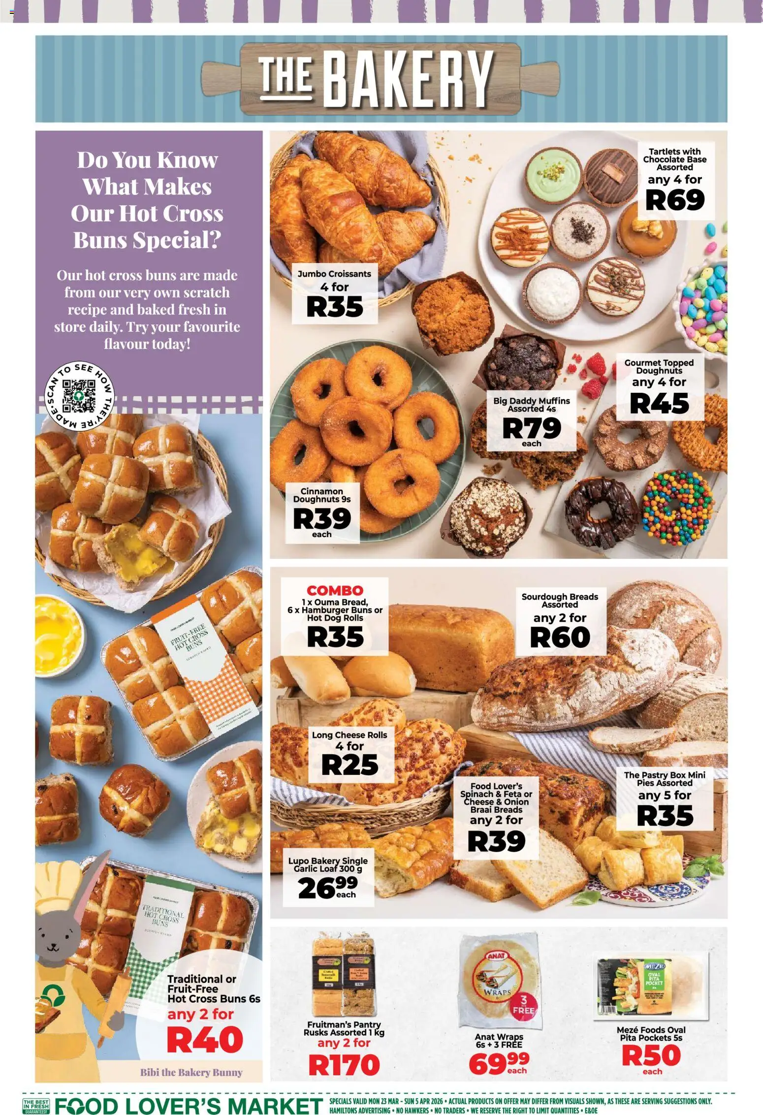 New Food Lover's Market catalogue – valid from 23.03.2026 | Page: 5 | Products: Muffins, Box, Cheese, Chocolate