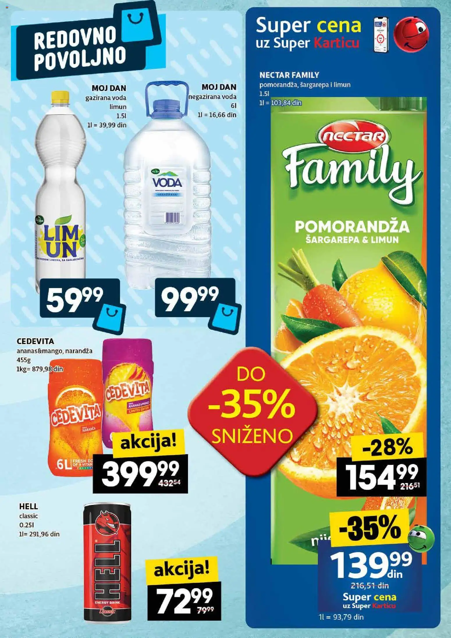 Roda katalog - važi od 27.11.2025 | Strana: 23 | Proizvode: Cedevita, Negazirana voda, Voda, Limun