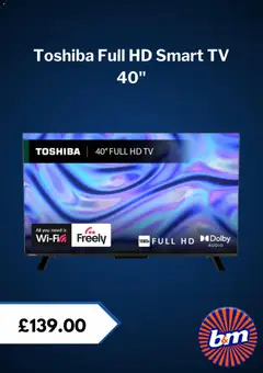 Preview of B&M - Black Friday valid from 03.11.2025 | Page: 7 | Products: TV, Audio