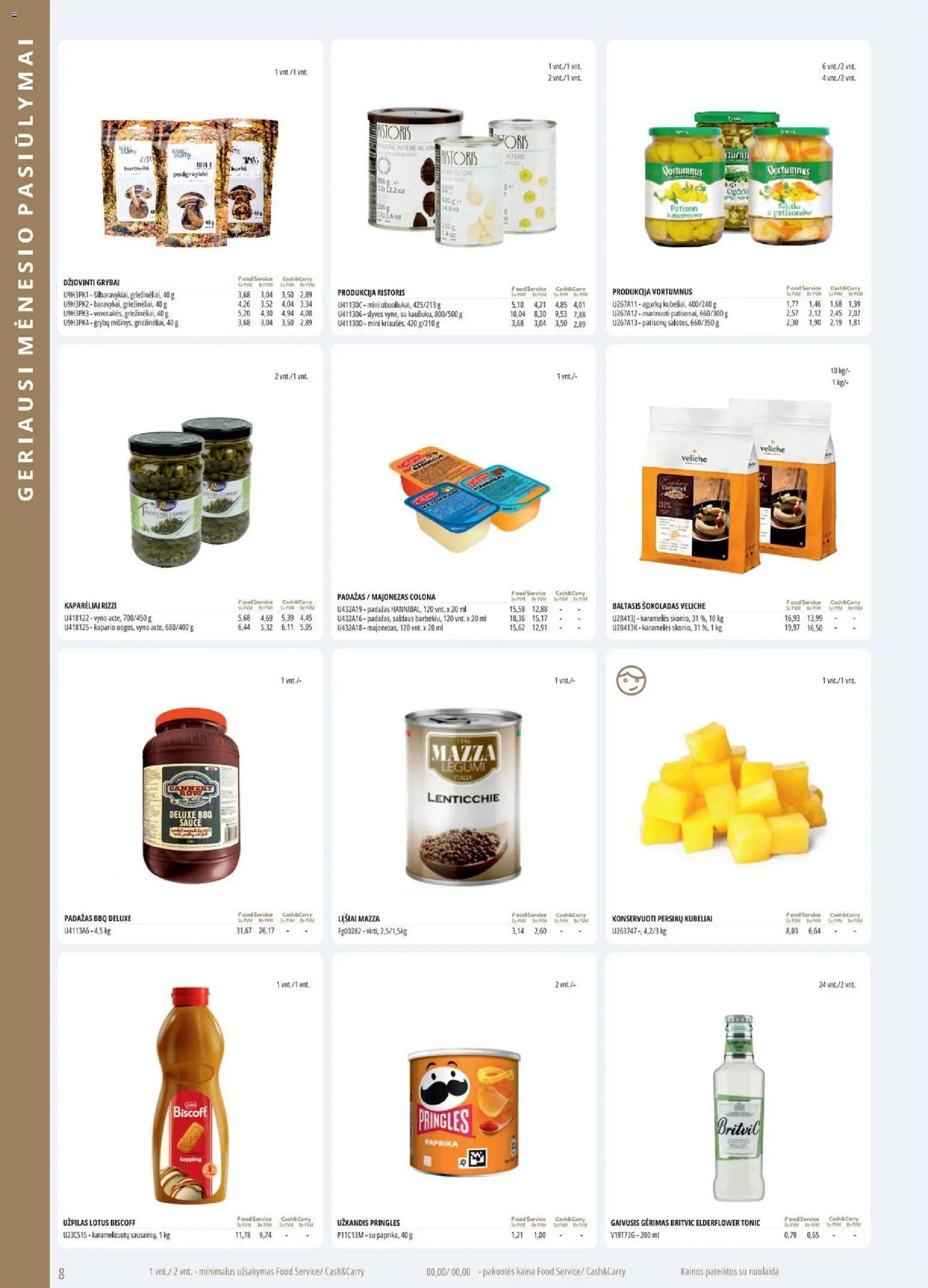 ePromo akcijos nuo 01.01.2026 | Puslapis: 8 | Prekių: Gaivusis gėrimas, Paprika, Grybai, Majonezas