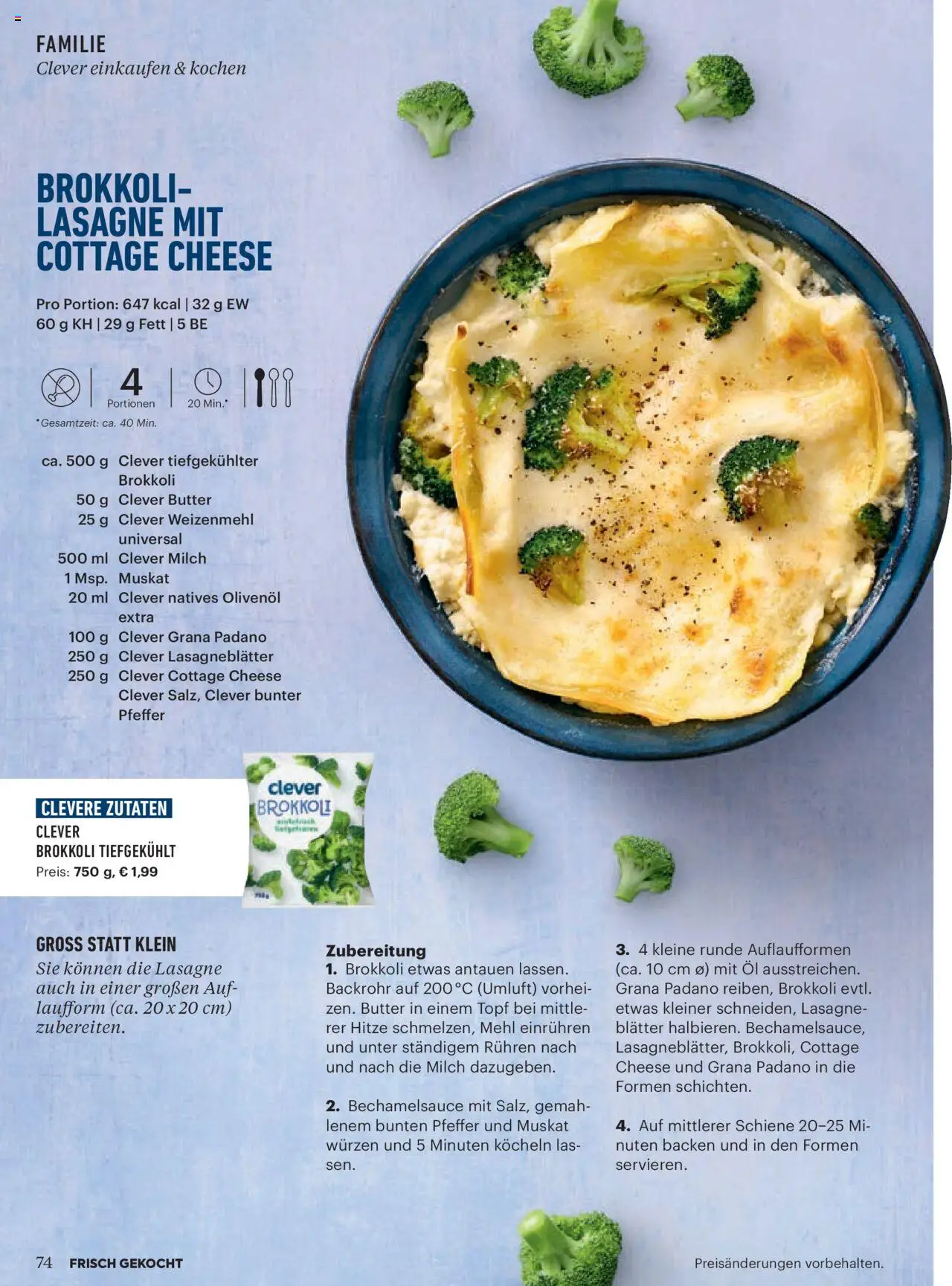 Billa Frisch Gekocht gültig ab 01.10.2025 | Seite: 72 | Produkte: Pfeffer, Milch, Butter, Öl