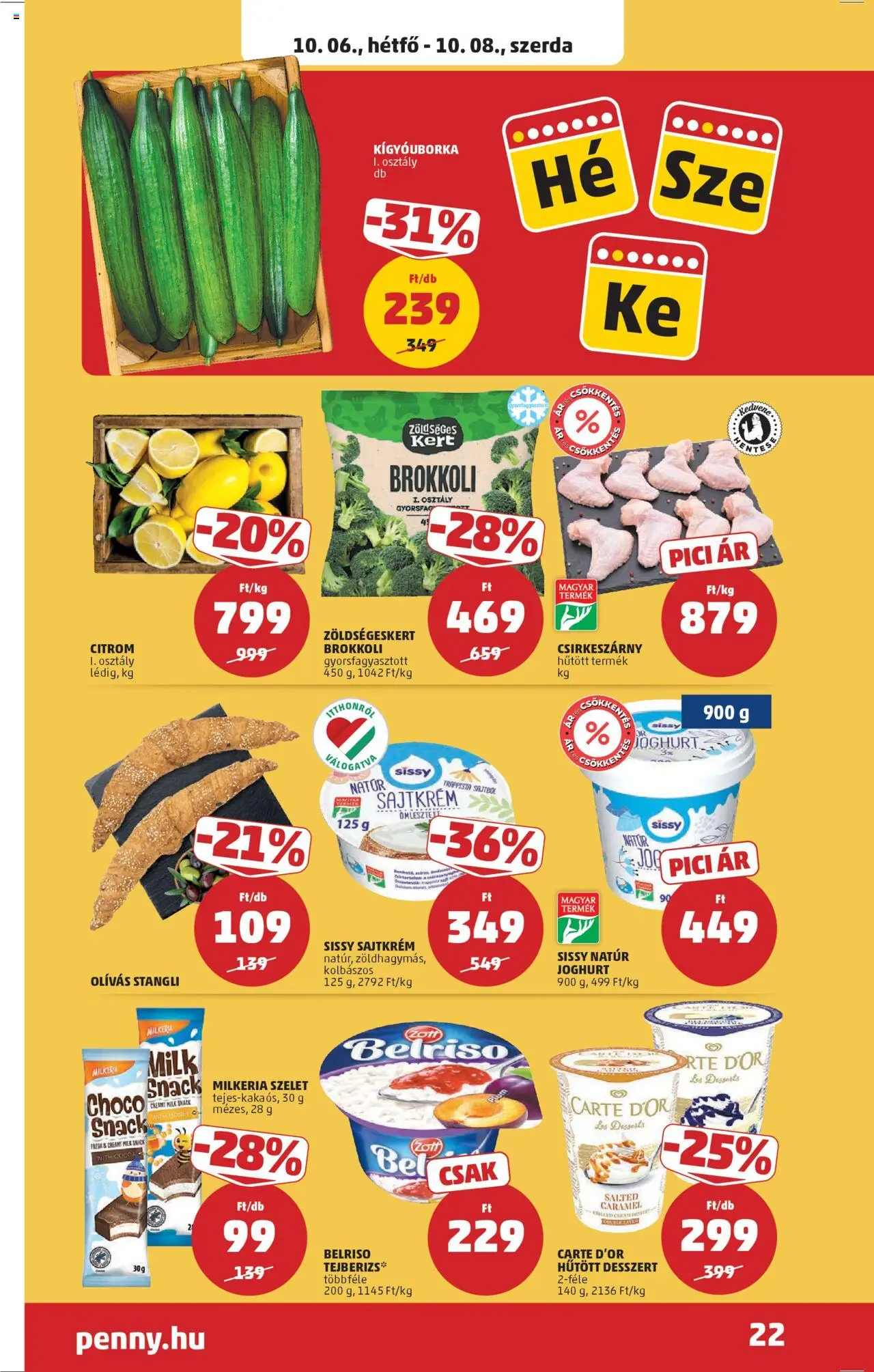PENNY akciós ujság - amely érvényes a következő dátumtól: 02.10.2025 | Oldal: 27 | Termékek: Tejberizs, Stangli, Joghurt, Citrom