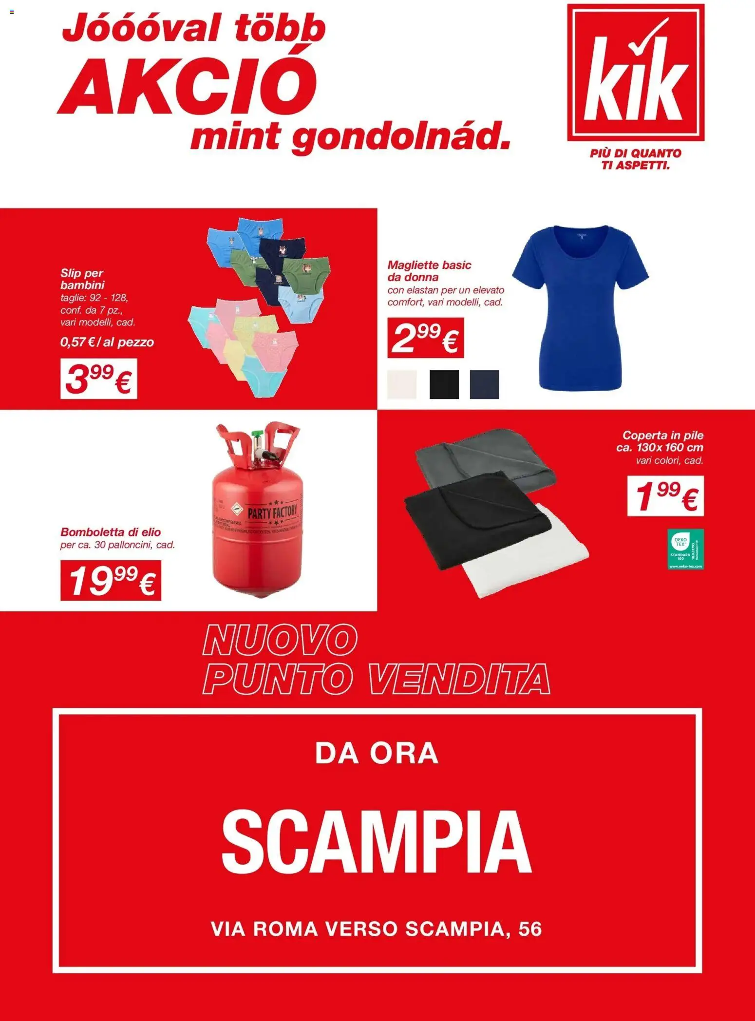 Volantino KiK del 13.12.2025 | Pagina: 1 | Prodotti: Pile, Slip, Coperta