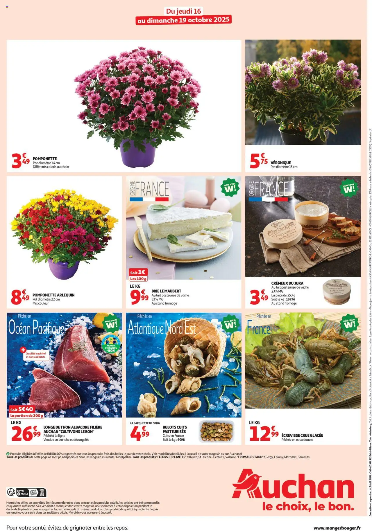 {H1} | Page: 2 | Produits: Bulots cuits, Pêche, Thon, Brie