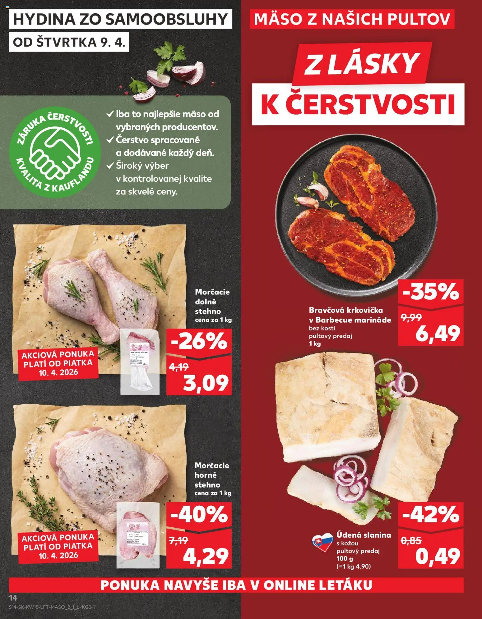 Nové Kaufland akcie – leták je platný od 09.04.2026 | Strana: 14