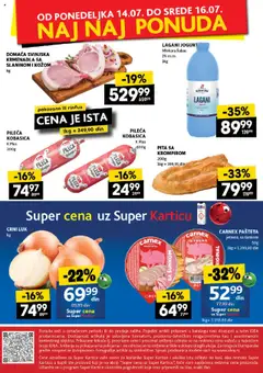 Idea katalog - važi od 10.07.2025 | Strana: 48 | Proizvode: Crni luk, Krmenadla, Pita, Kobasica