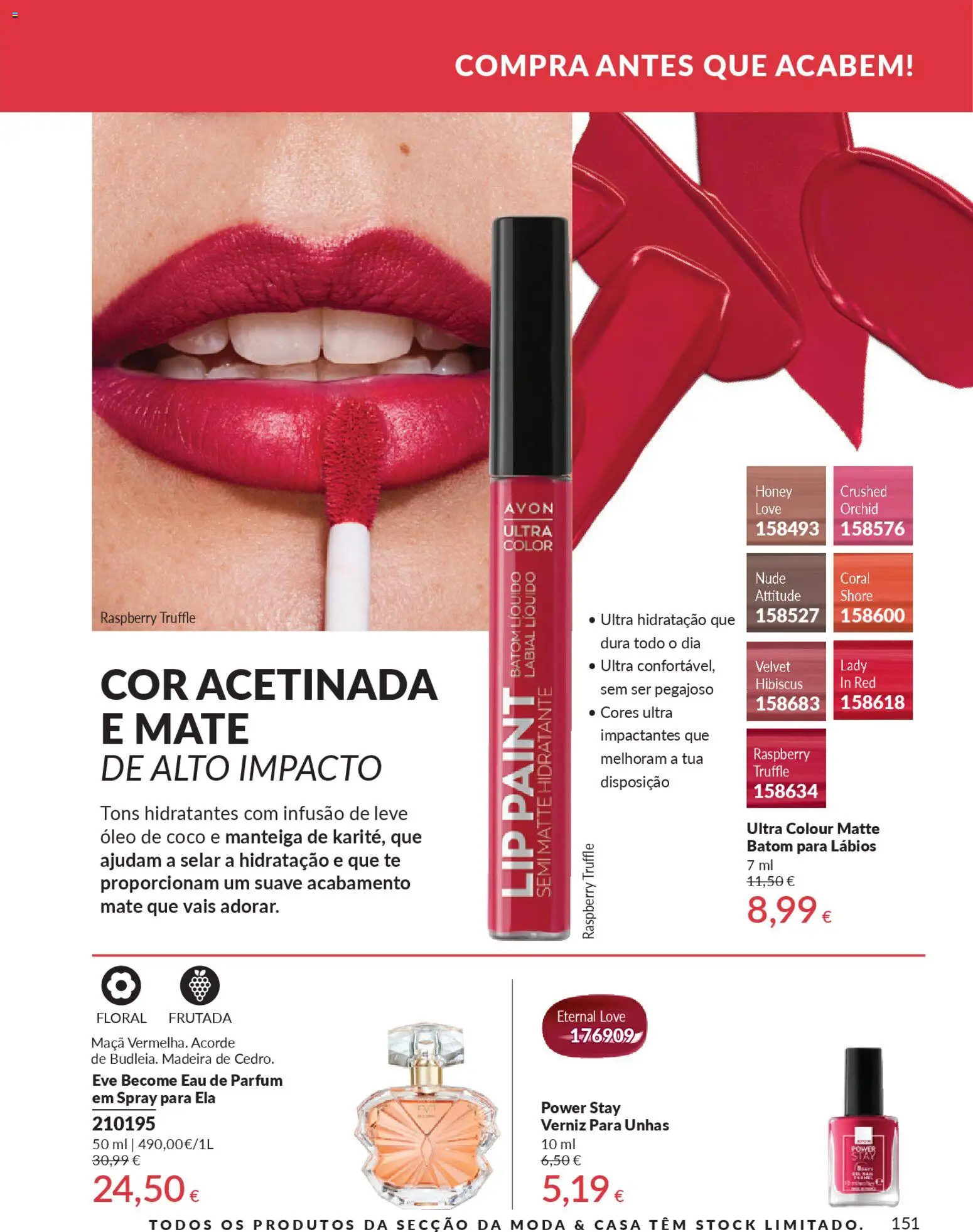 Catálogo Avon Campanha 1 │ válido de 01.01.2026 | Página: 151 | Produtos: Perfume, Batom, Óleo, Verniz