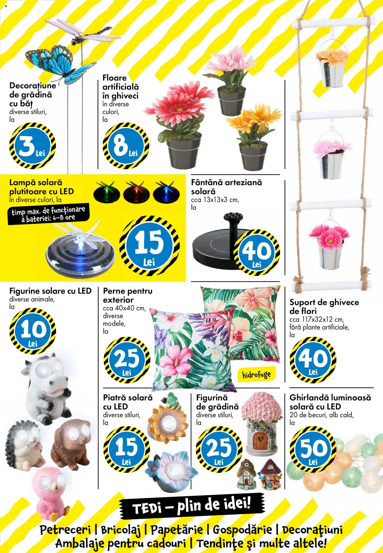 Noul catalog TEDi – valabil de la 13.03.2026 | Pagină: 27 | Produse: Babak, Ghiveci, Lampă