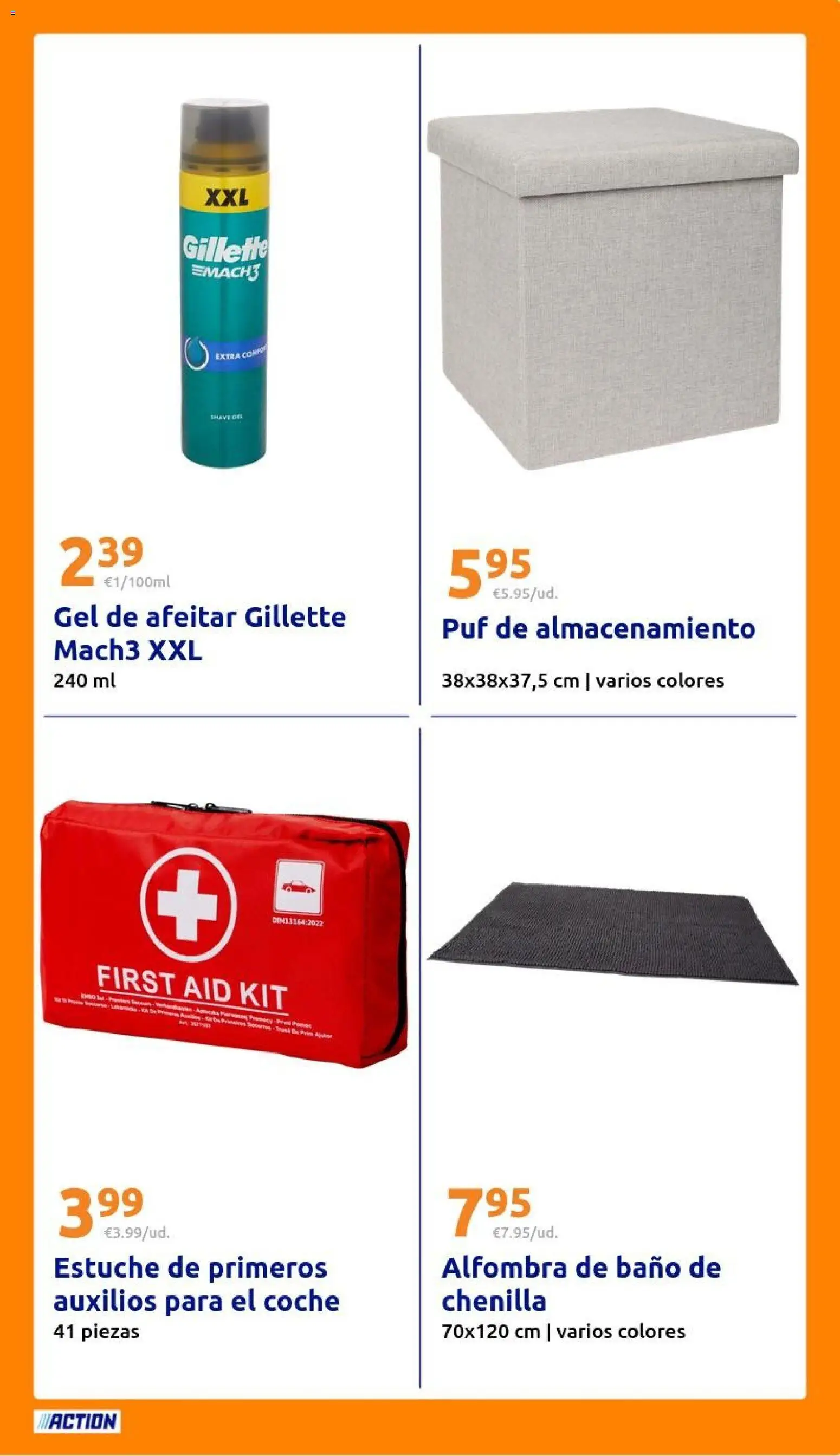 Action - Action week 8 2026 │ válido desde el 18.02.2026 | Página: 19 | Productos: Gel de afeitar, Baño, Alfombra