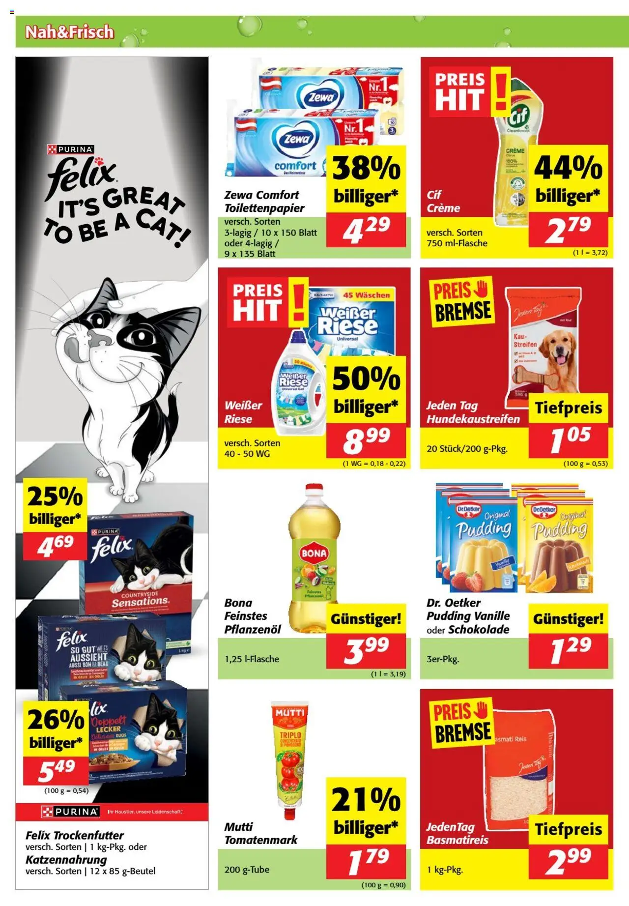 Nah und Frisch Flugblatt gültig ab 24.09.2025 | Seite: 6 | Produkte: Creme, Schokolade, Reis